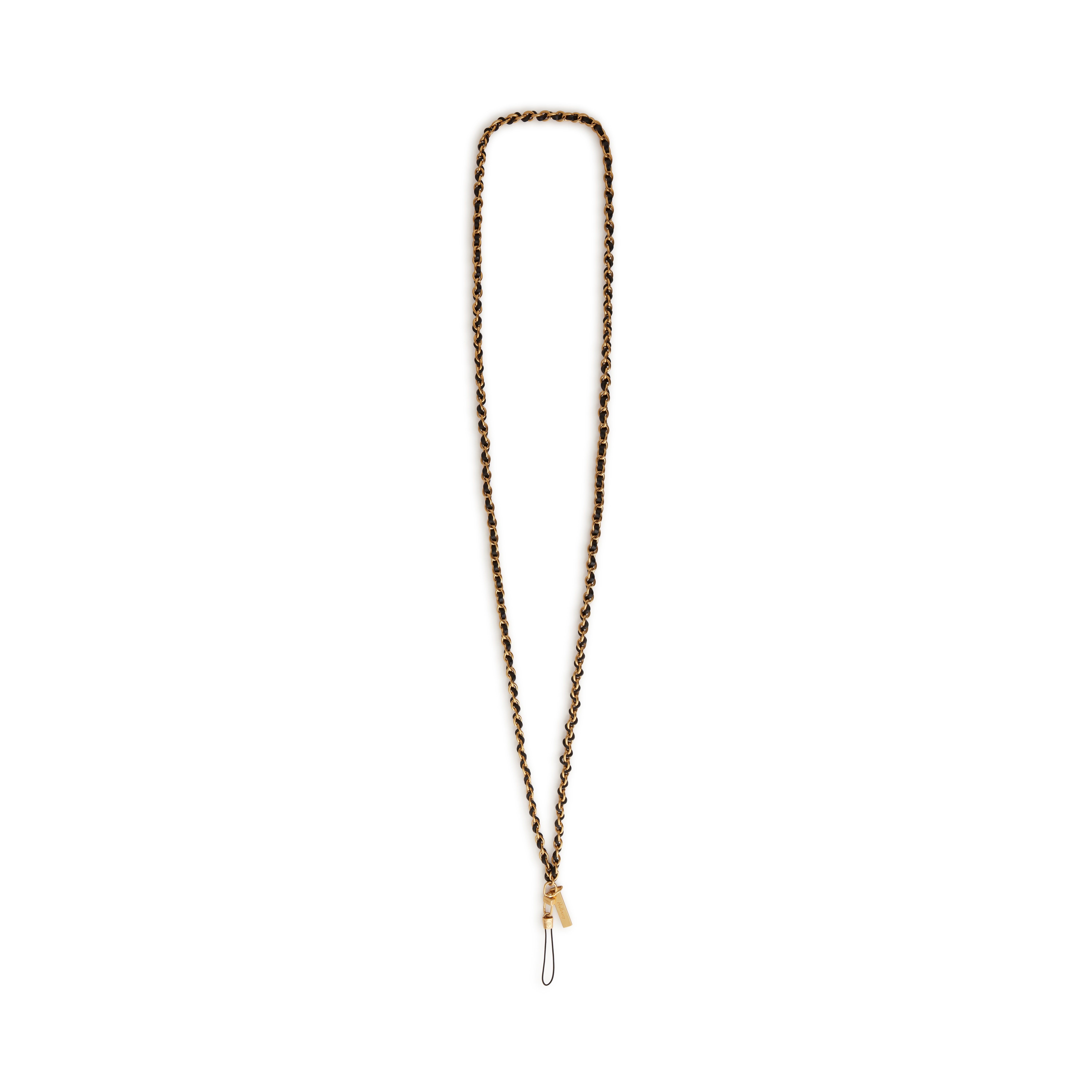 Mulberry Lily Chain Crossbody Lanyard In Gold