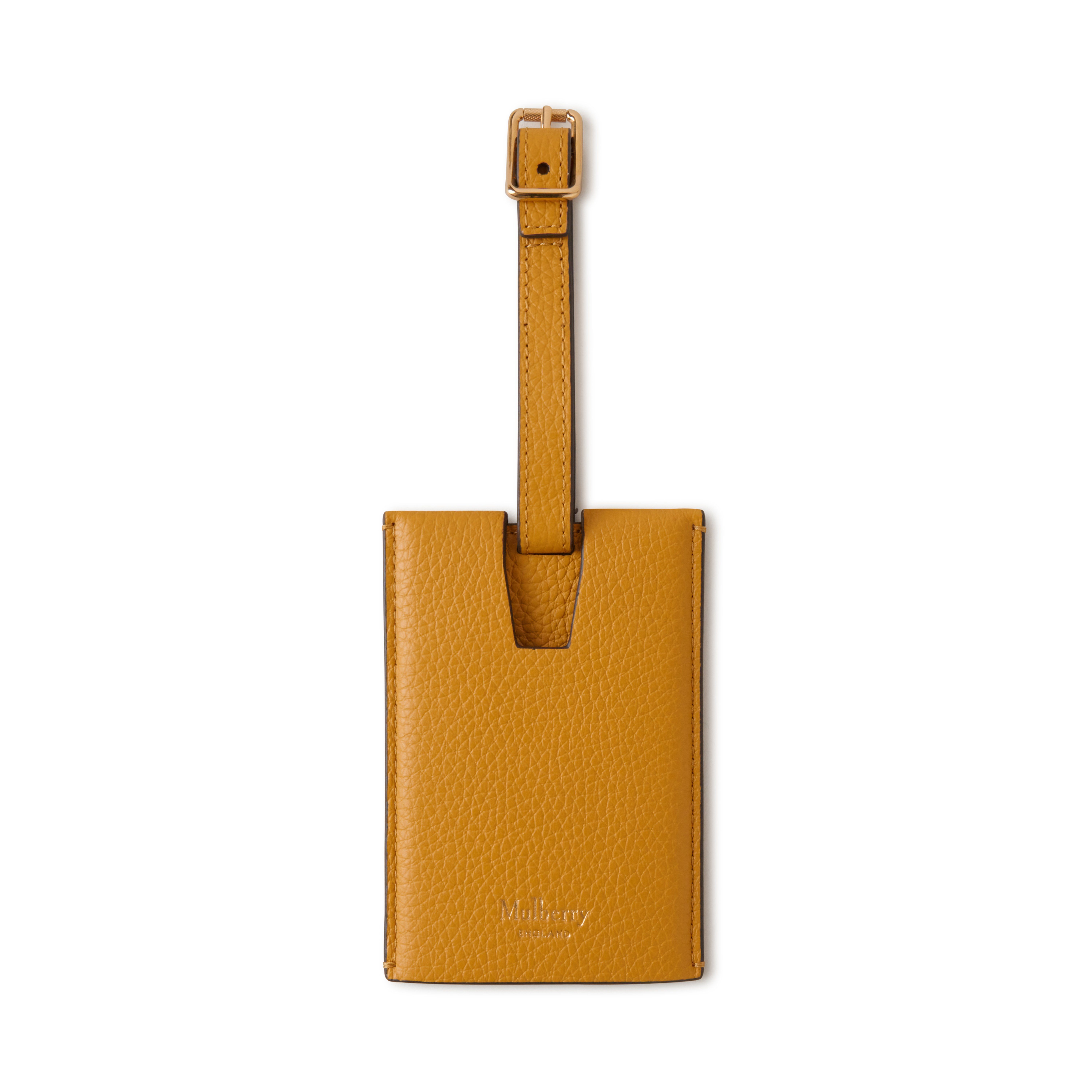 Mulberry Luggage Tag In Deep Amber