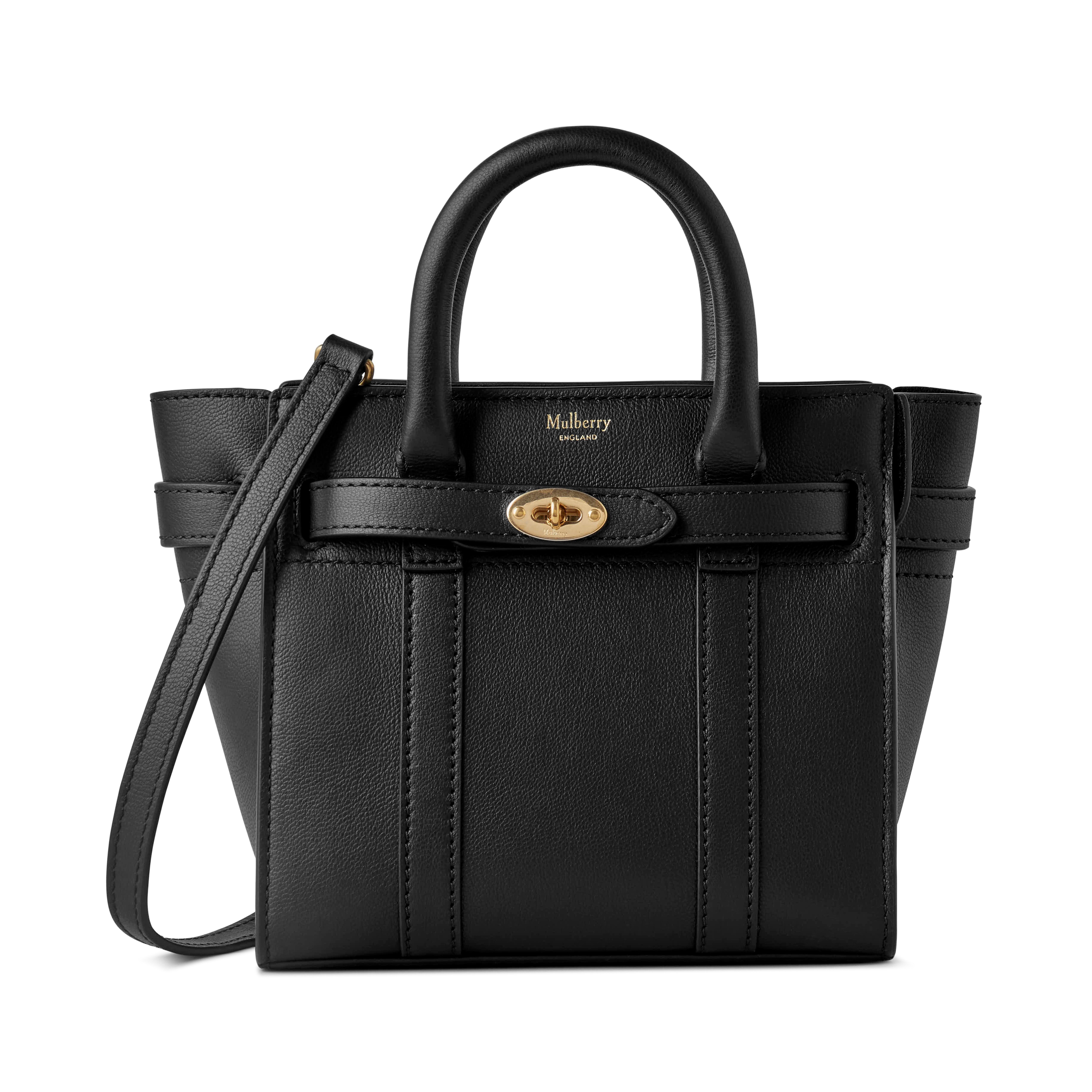 Mulberry Micro Zipped Bayswater In Black