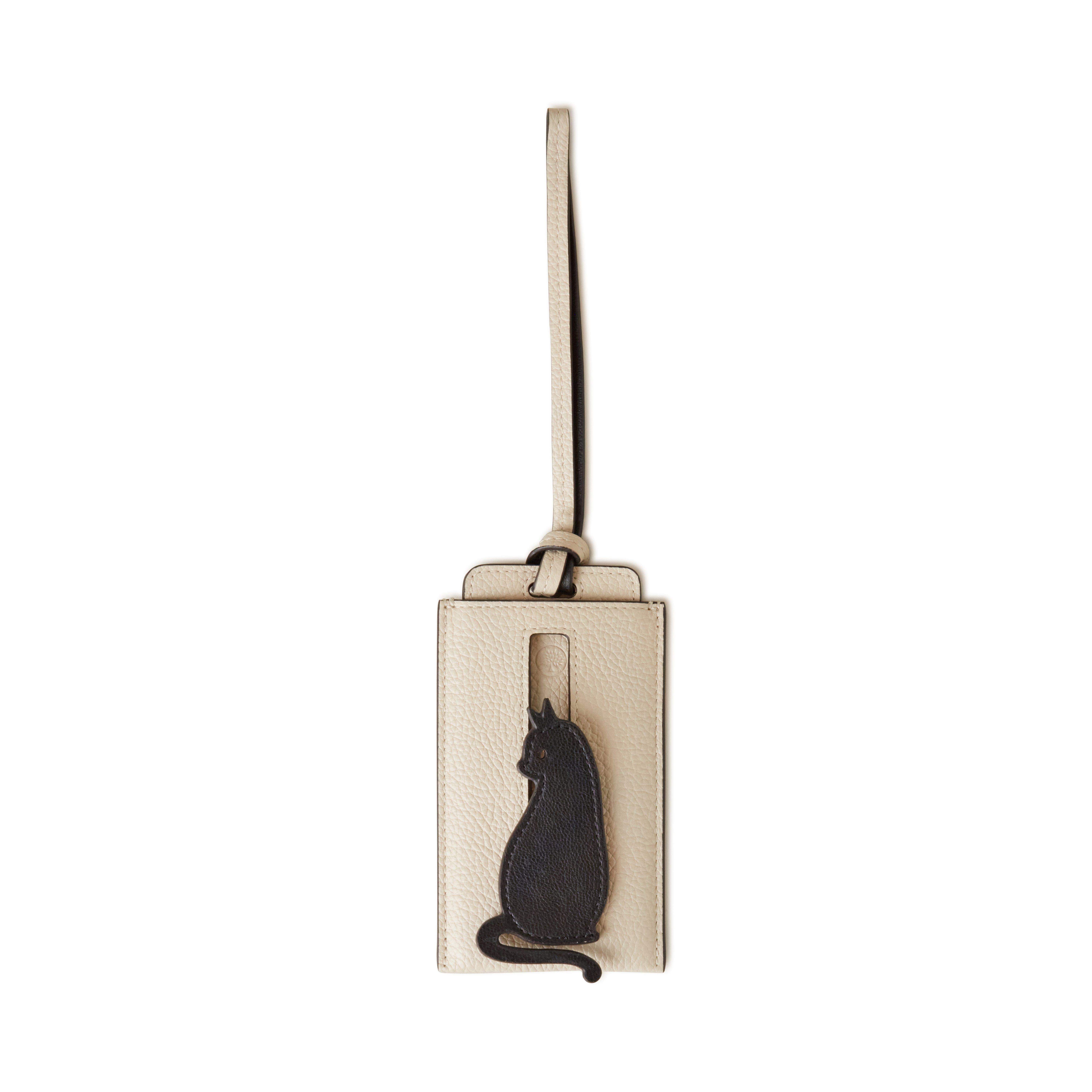 Mulberry Cat Luggage Tag In Neutral