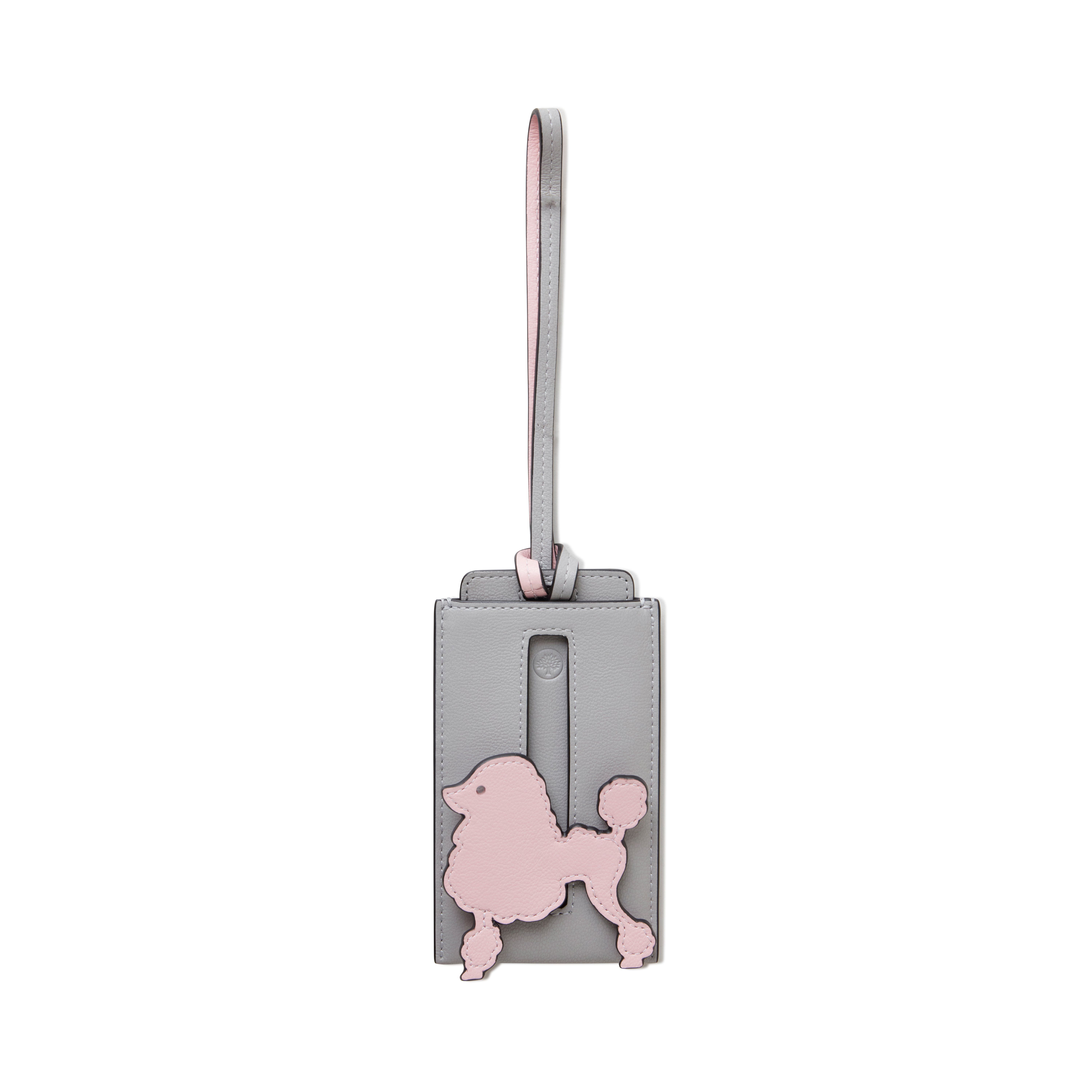 Mulberry Poodle Luggage Tag In Gray