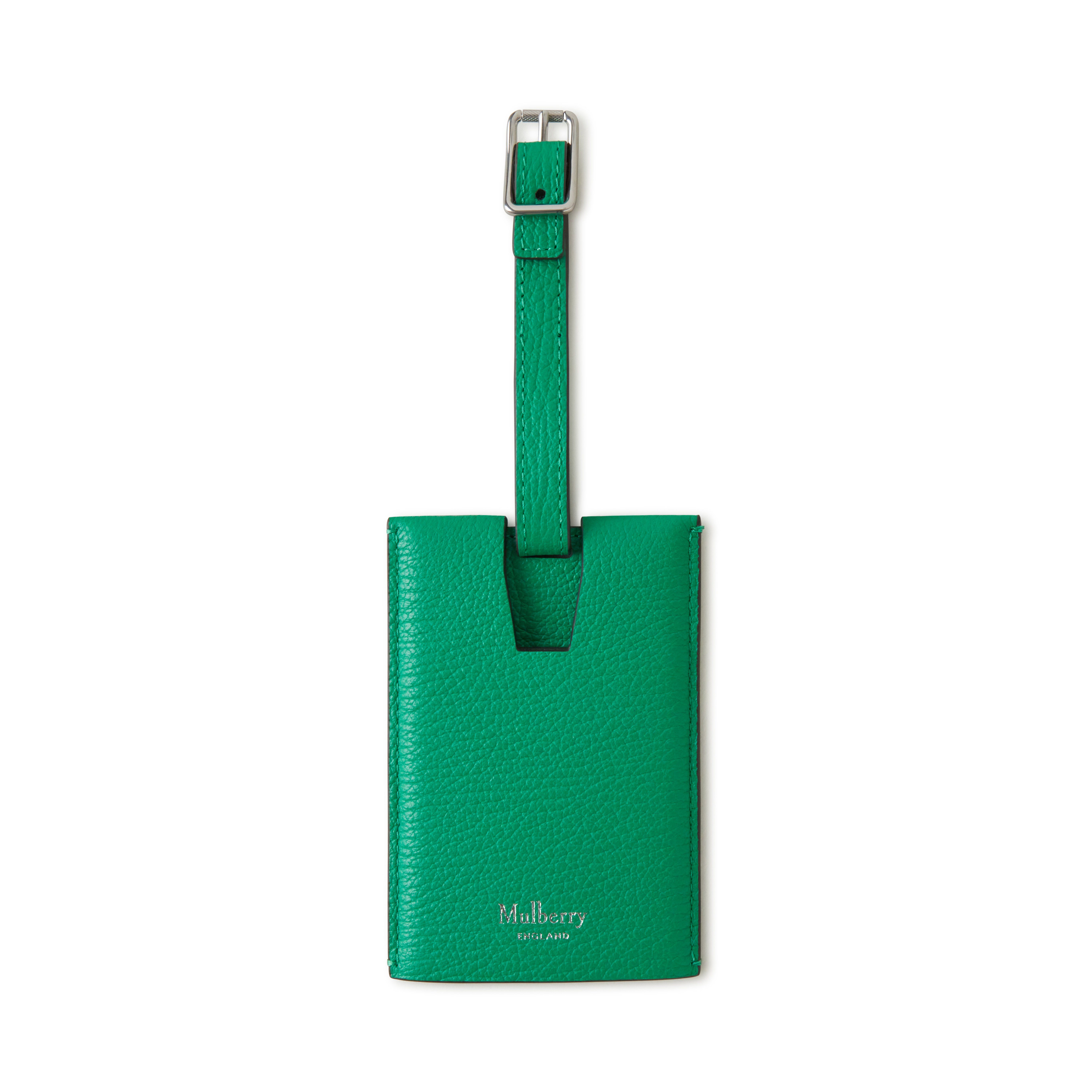 Mulberry Luggage Tag In Lawn Green