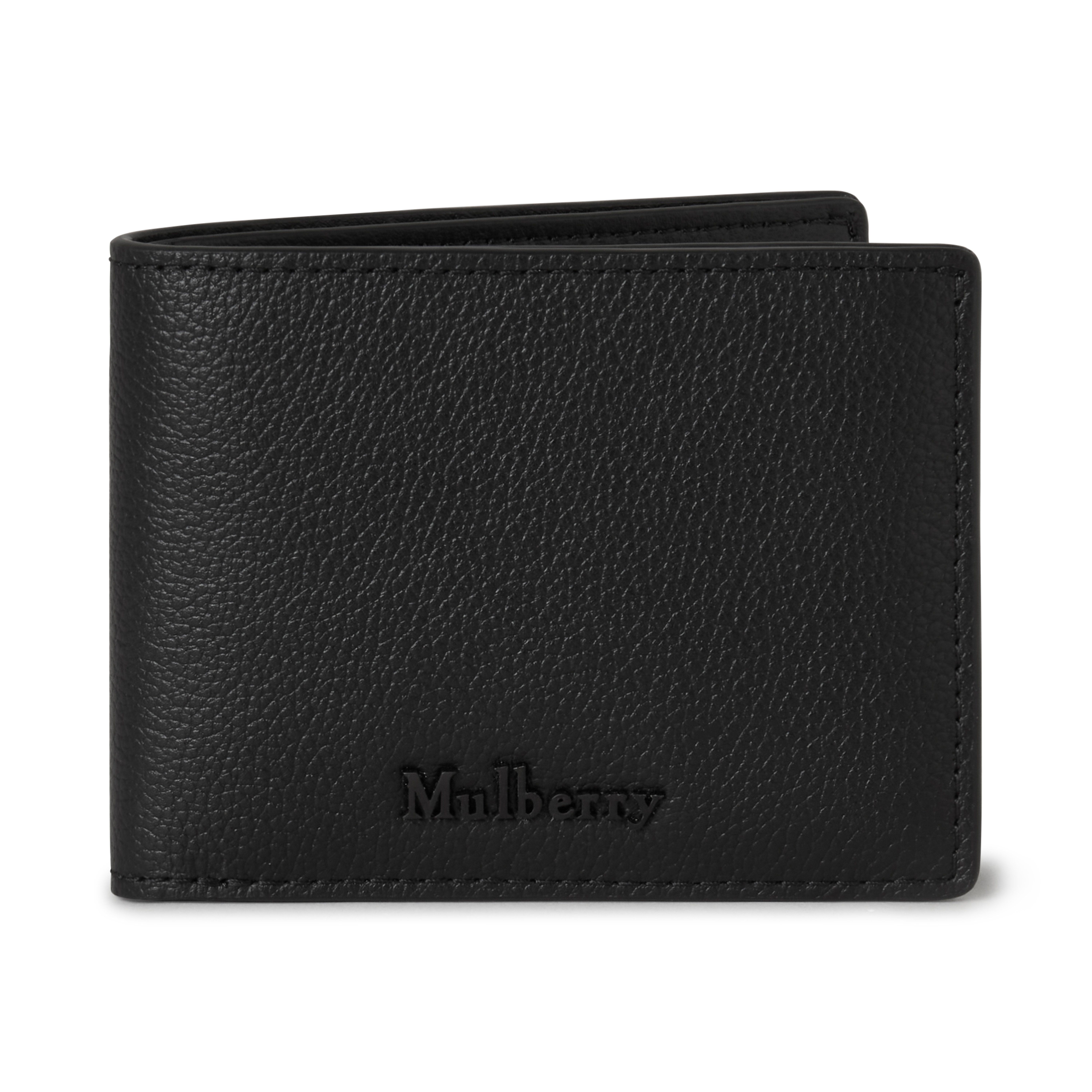 Mulberry Farringdon Compact Bifold Wallet In Black