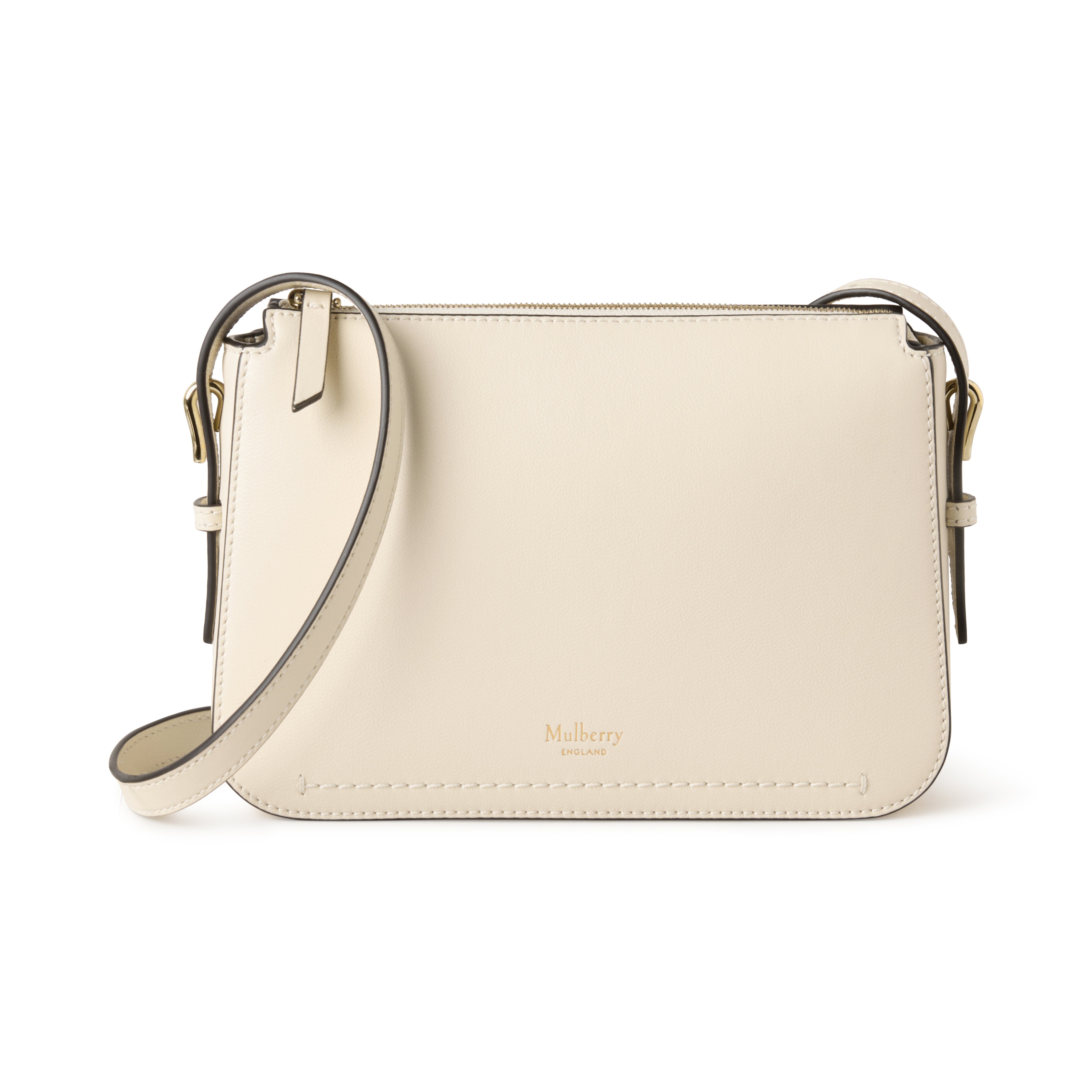 Mulberry Clovelly Pouch In Eggshell