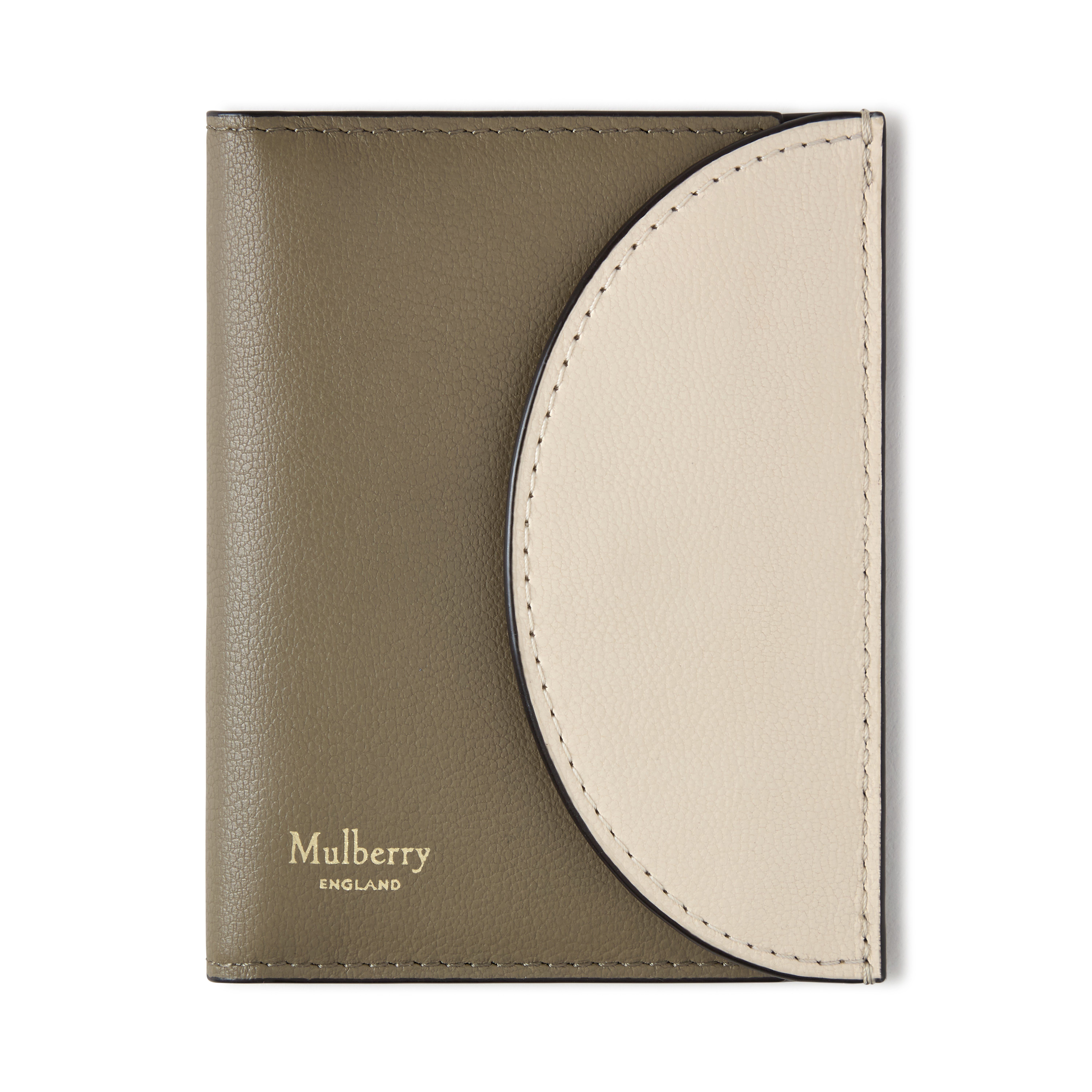 Mulberry Women's Compact Bifold Card Wallet Eggshell-Linen Green