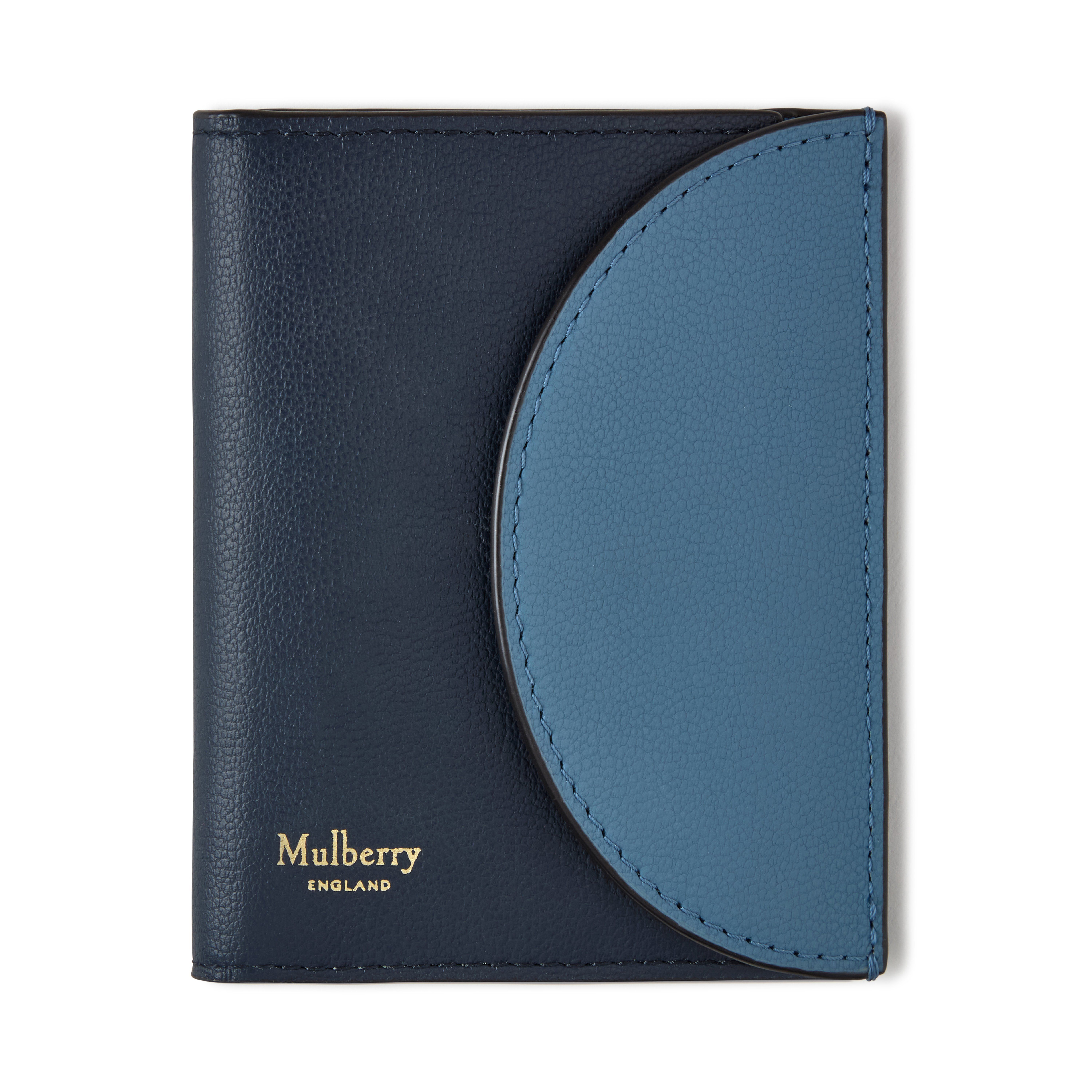 Mulberry Women's Compact Bifold Card Wallet Brighton-Night Sky