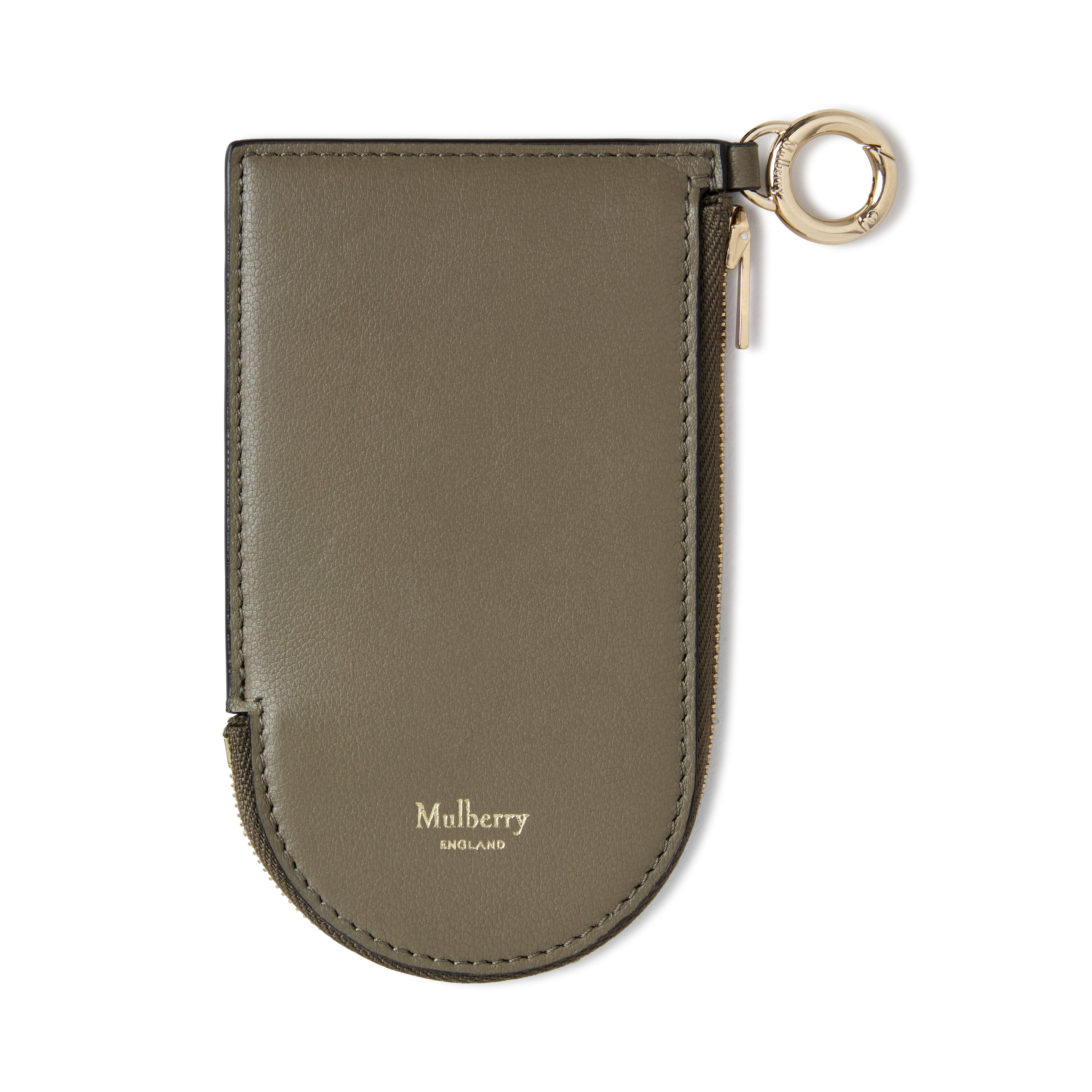 Mulberry Women's Cardholder Keyring Linen Green