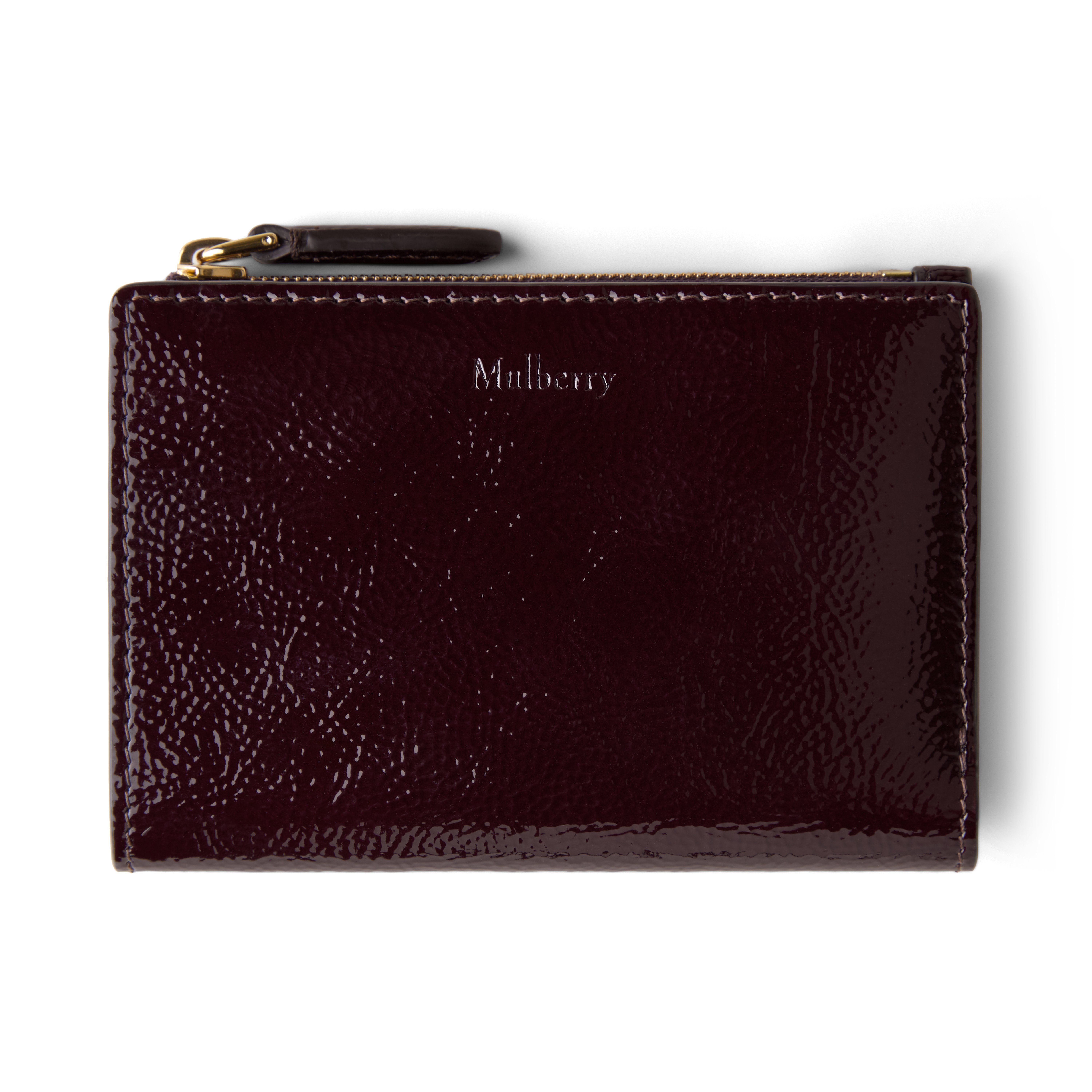 Mulberry Women's Continental Bifold Zipped Wallet Deep Aubergine