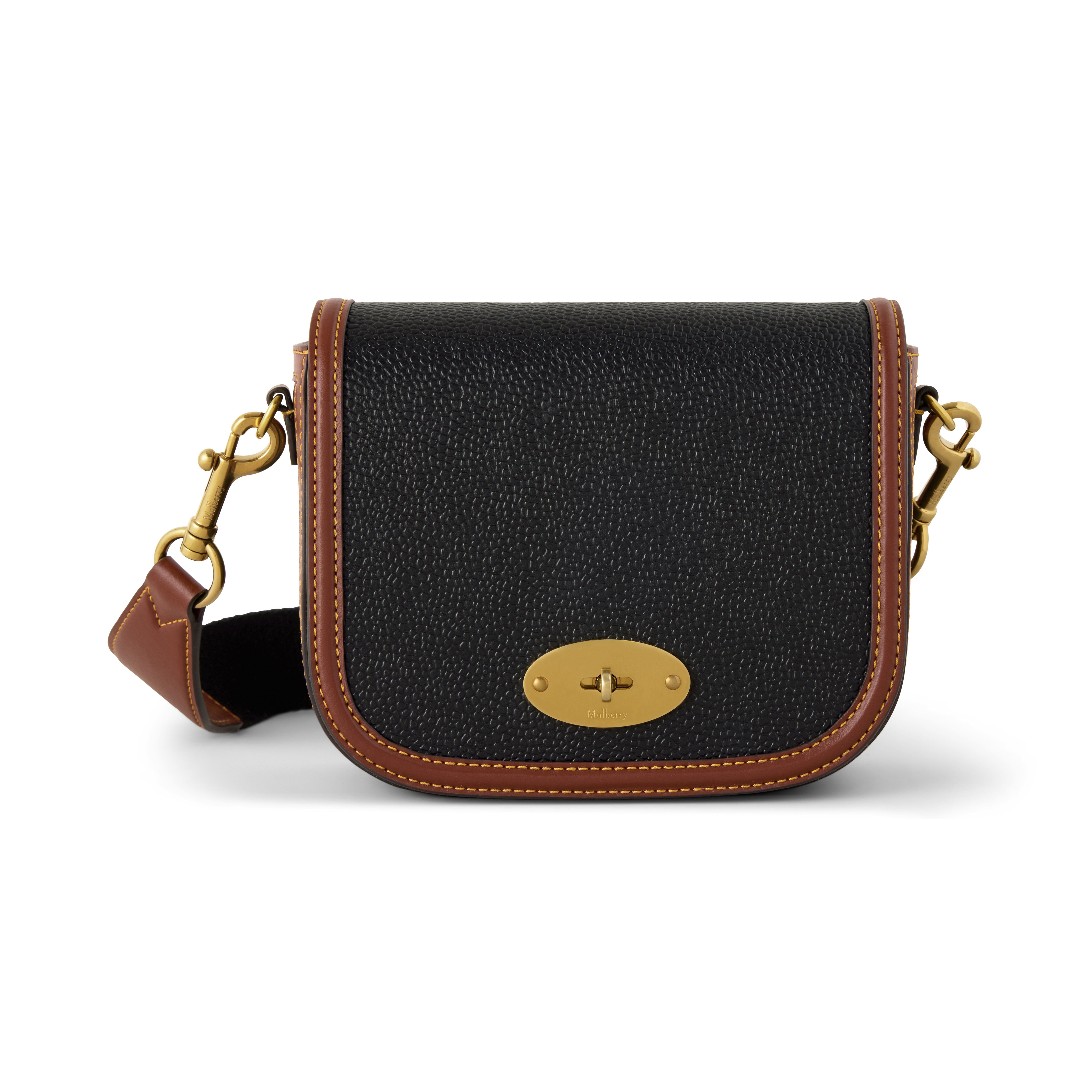 Mulberry Women's Small Darley Satchel Black-Cognac