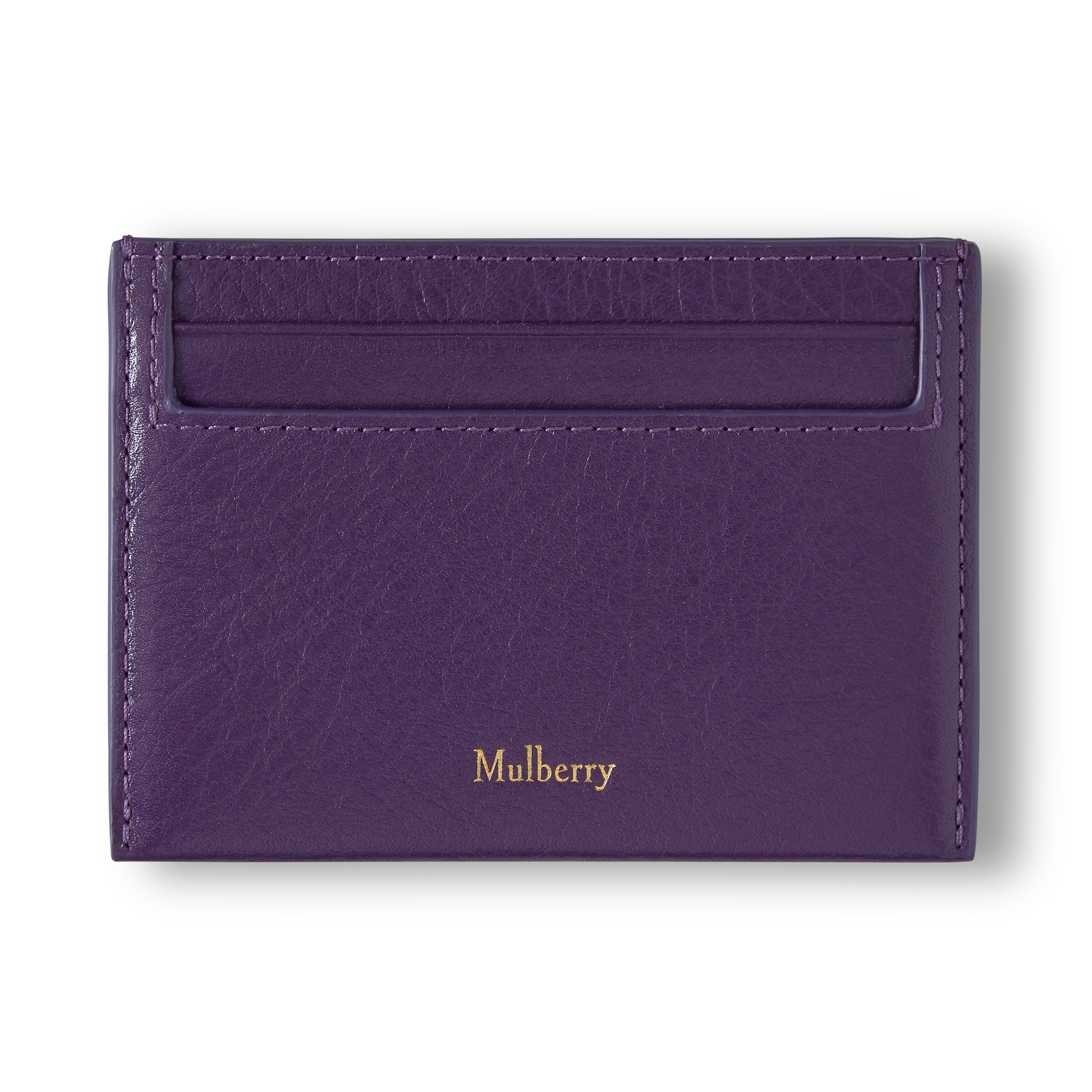 Mulberry Women's Leather Credit Card Slip Amethyst