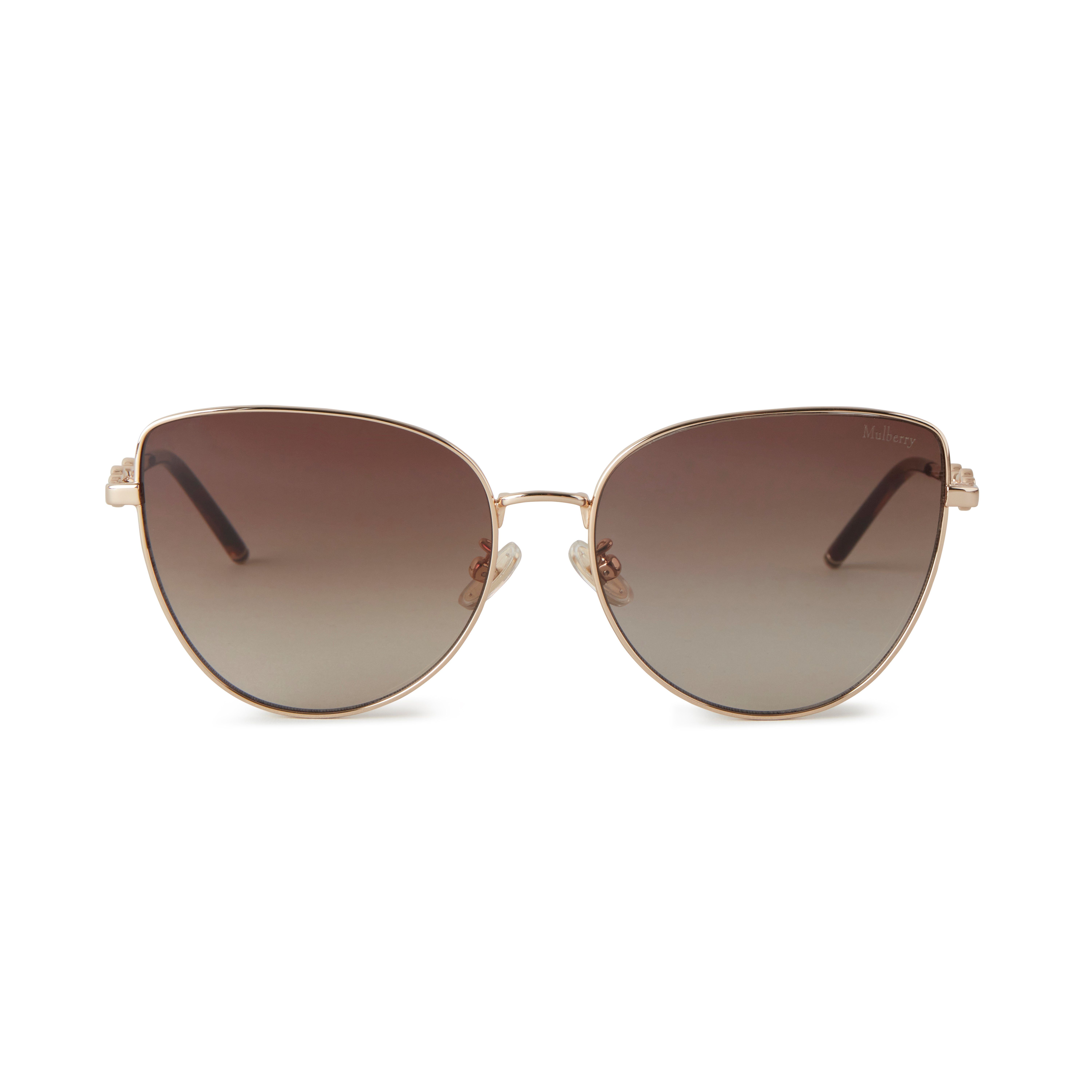 Mulberry Women's Maisie Sunglasses Gold-Brown