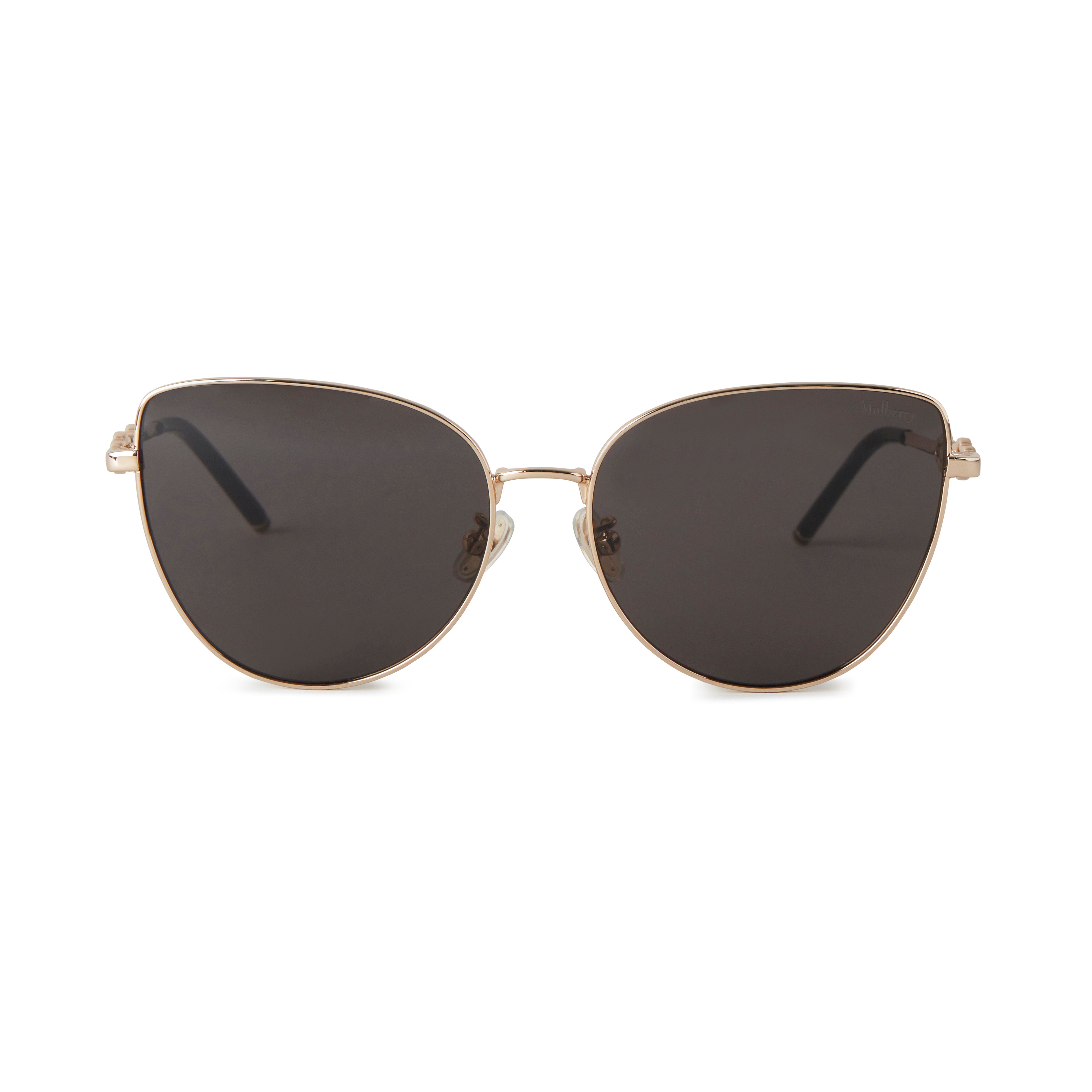 Mulberry Women's Maisie Sunglasses Gold-Dark Grey