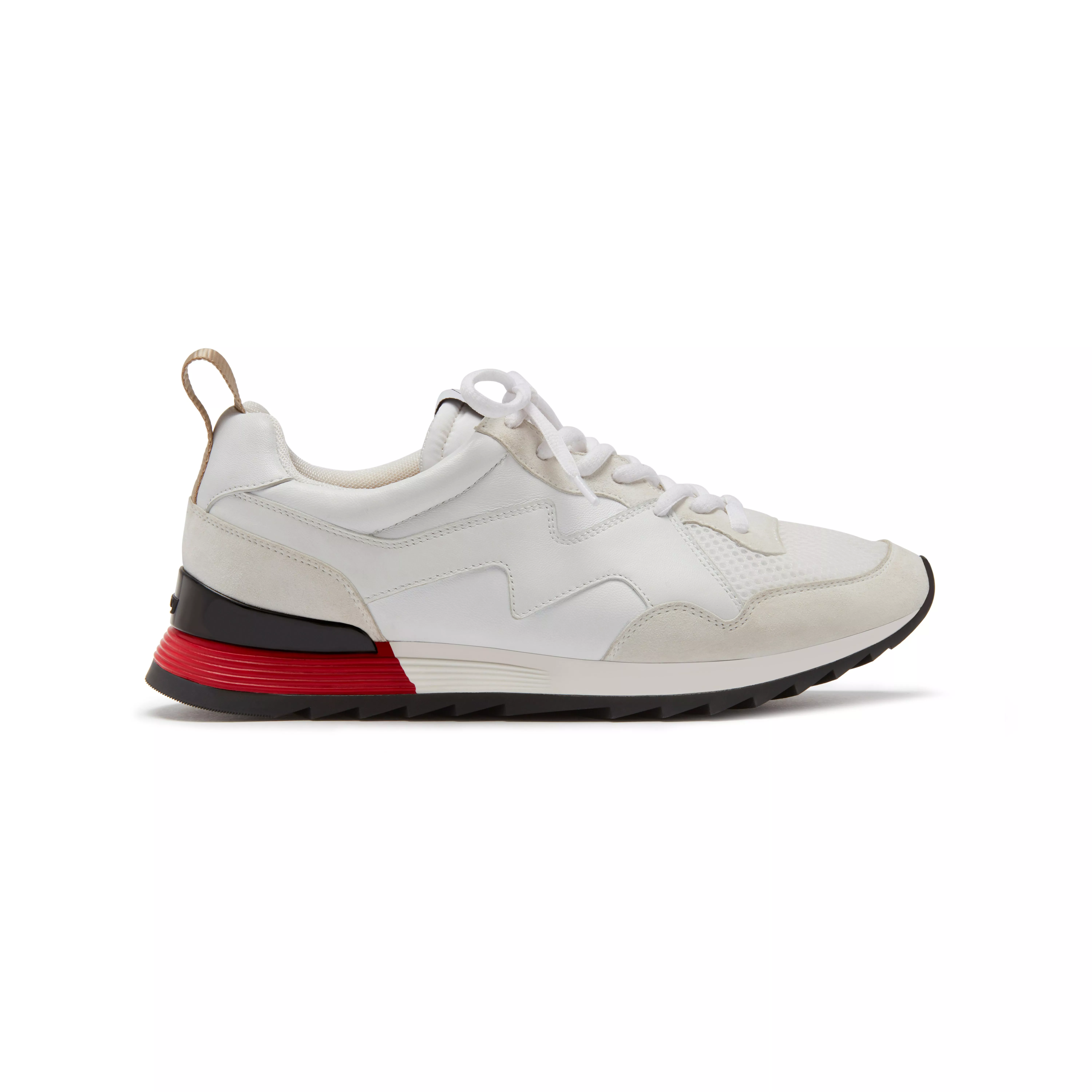 white lace up sneakers