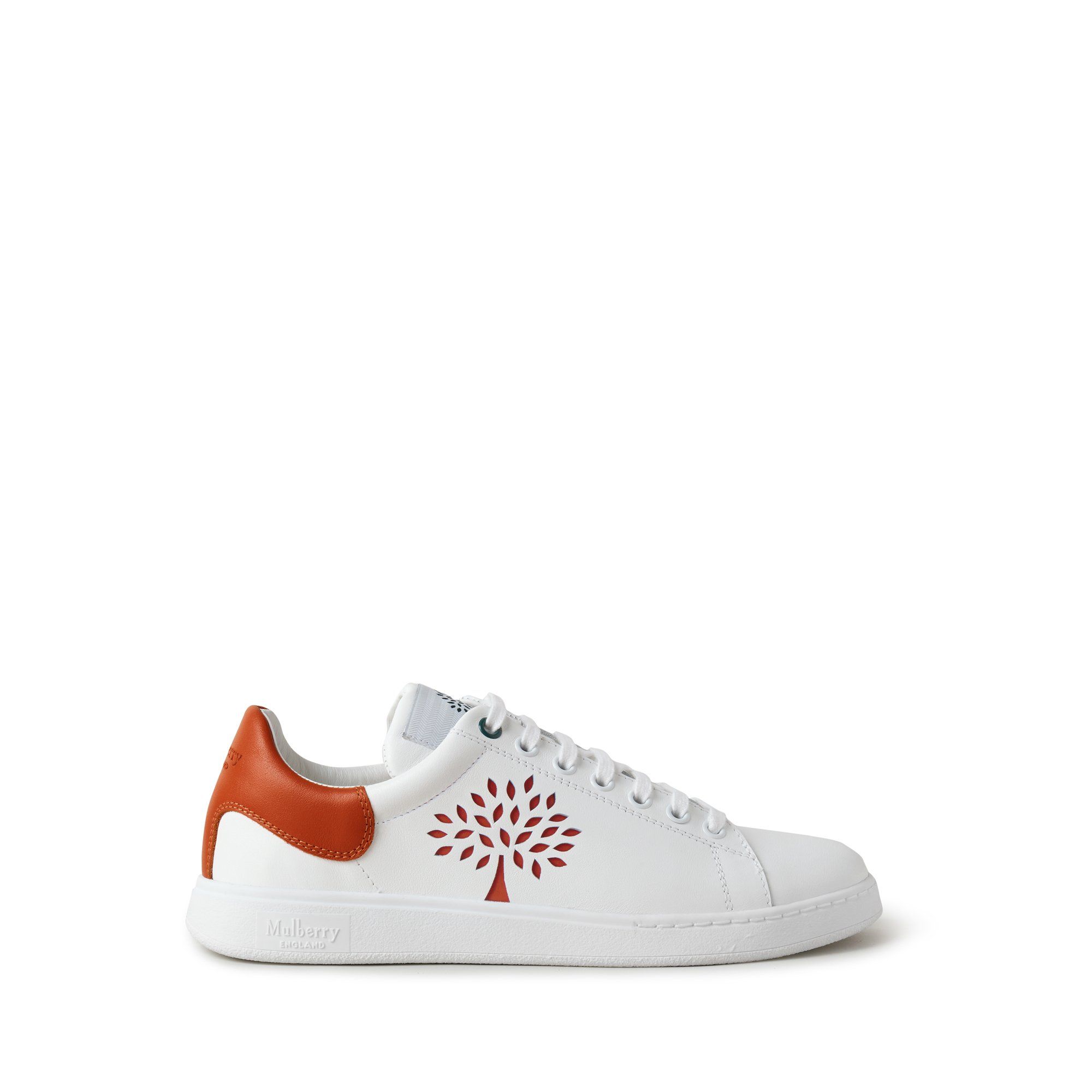 Mulberry Tree Tennis Trainers In Coral Orange