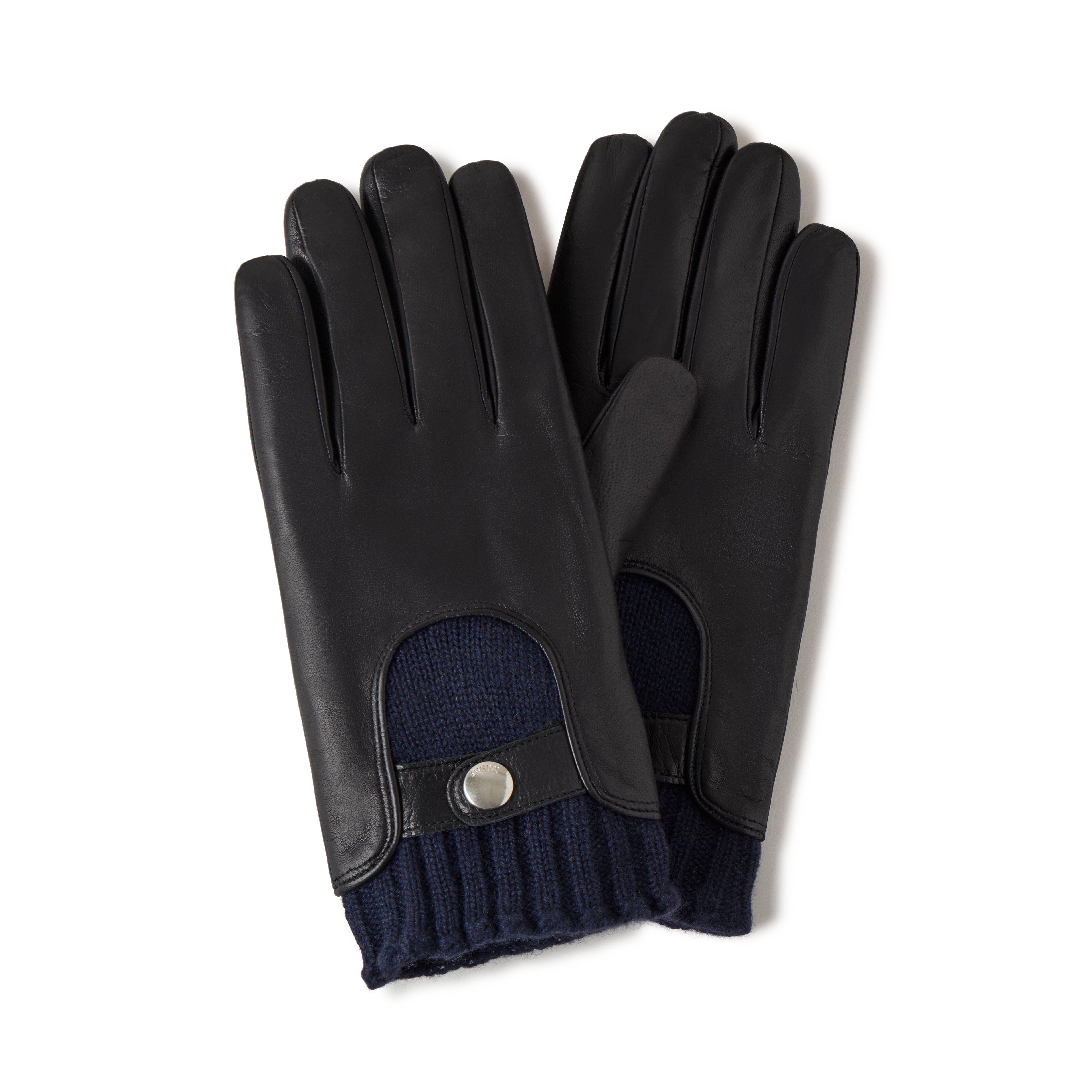 Mulberry Biker Gloves In Midnight-sapphire