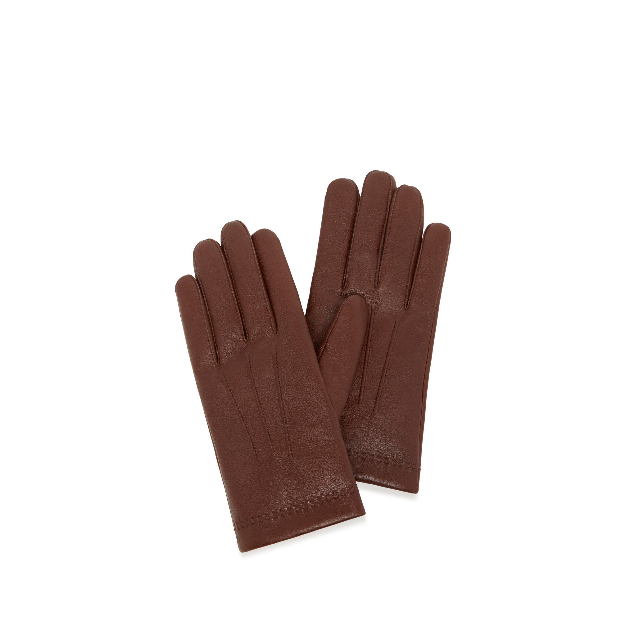 Mulberry Soft Nappa Gloves In Brown