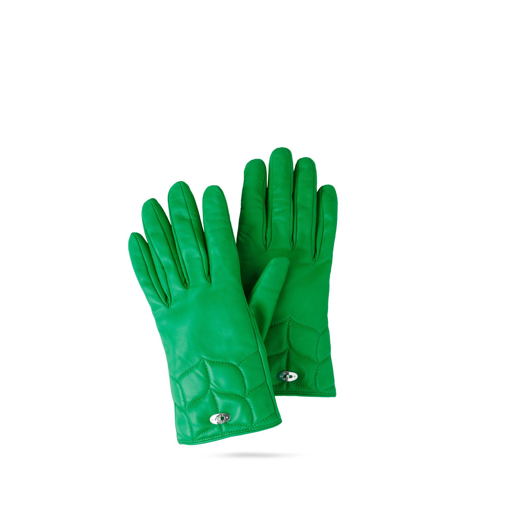 Mulberry Softie Gloves In Lawn Green