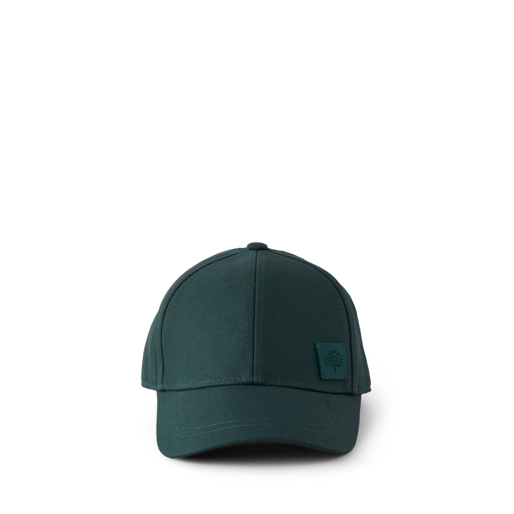 Mulberry Womens  Green Logo-patch Cotton Baseball Cap In  Green