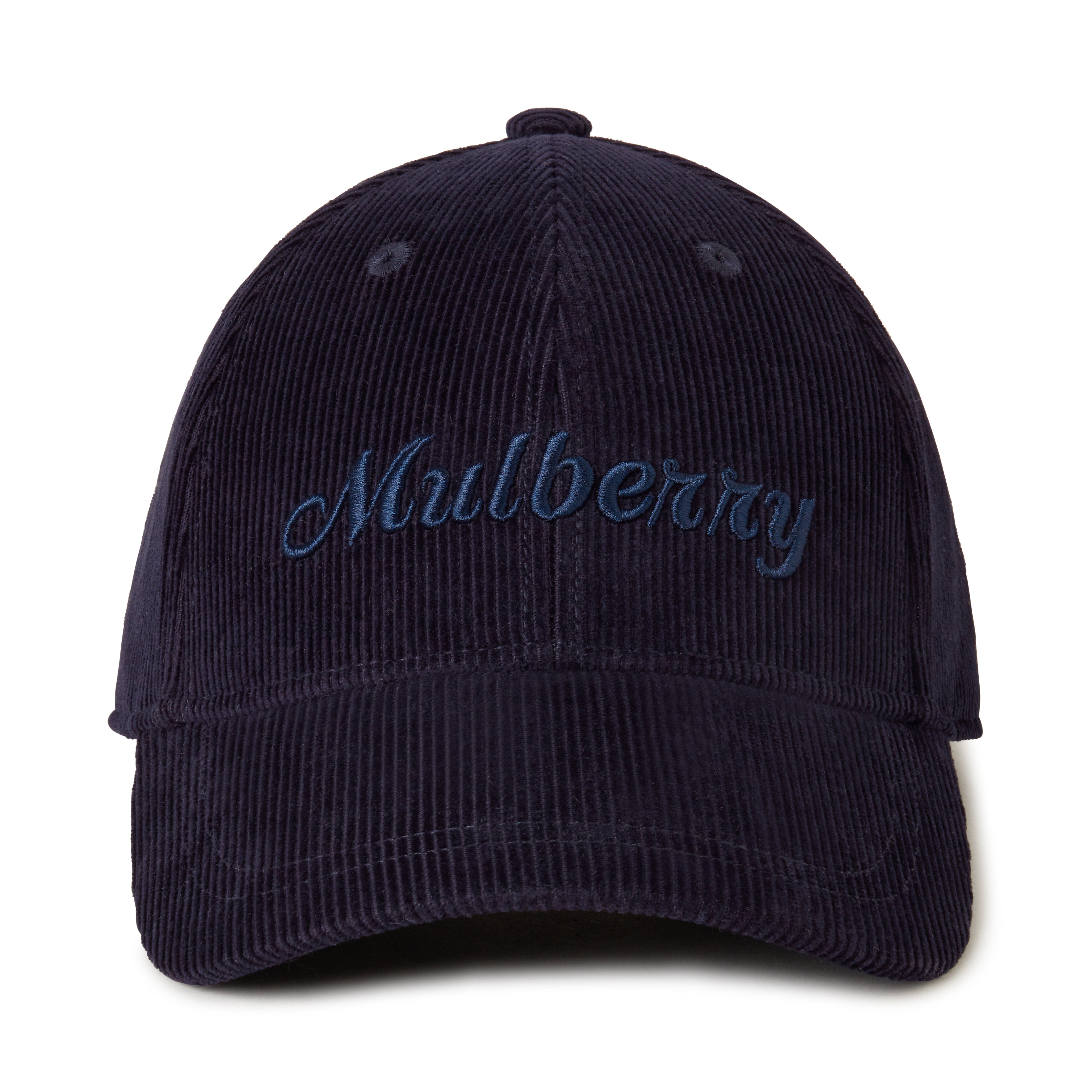 Mulberry Corduroy Baseball Cap In Night Sky