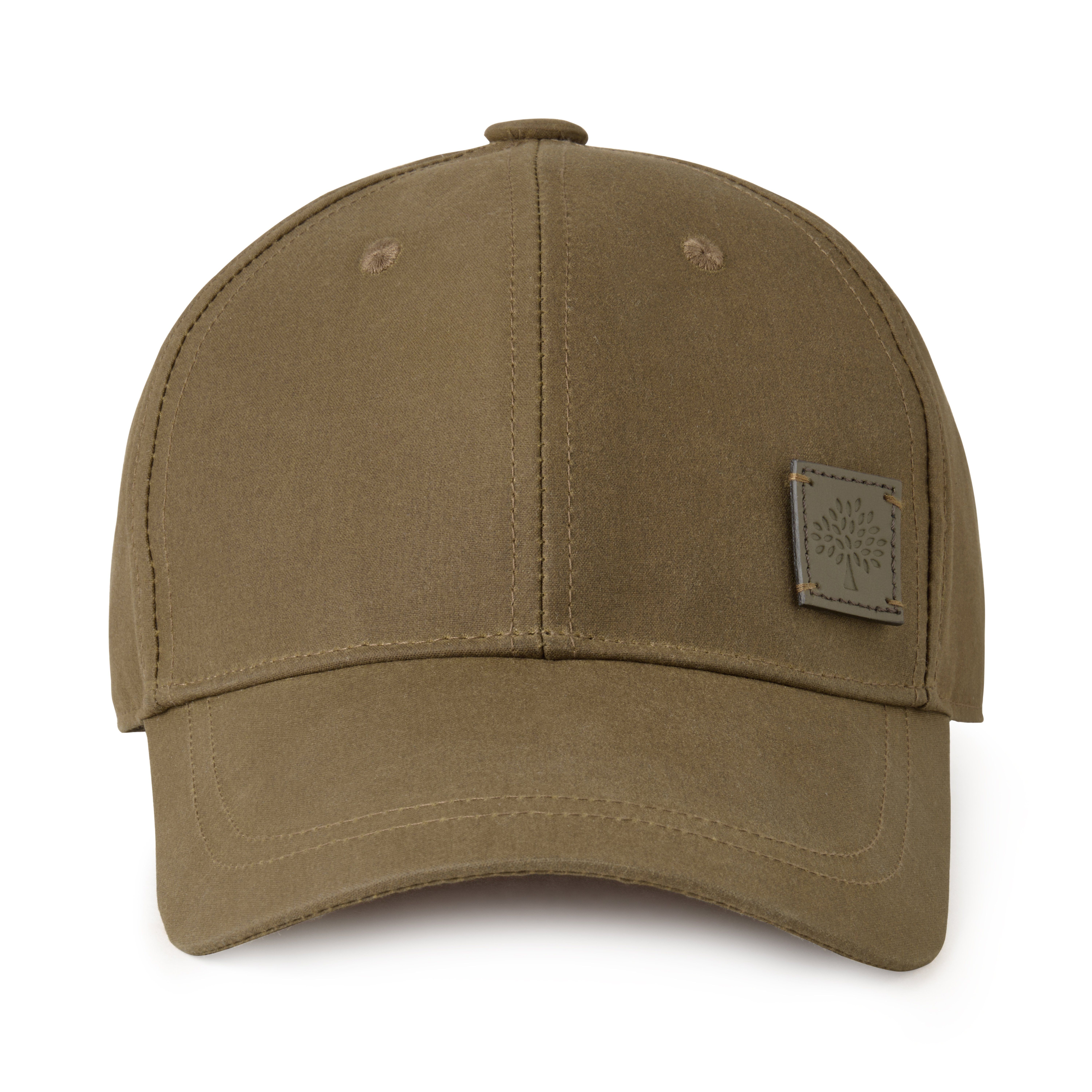 Mulberry Waxed Baseball Cap Dark Moss
