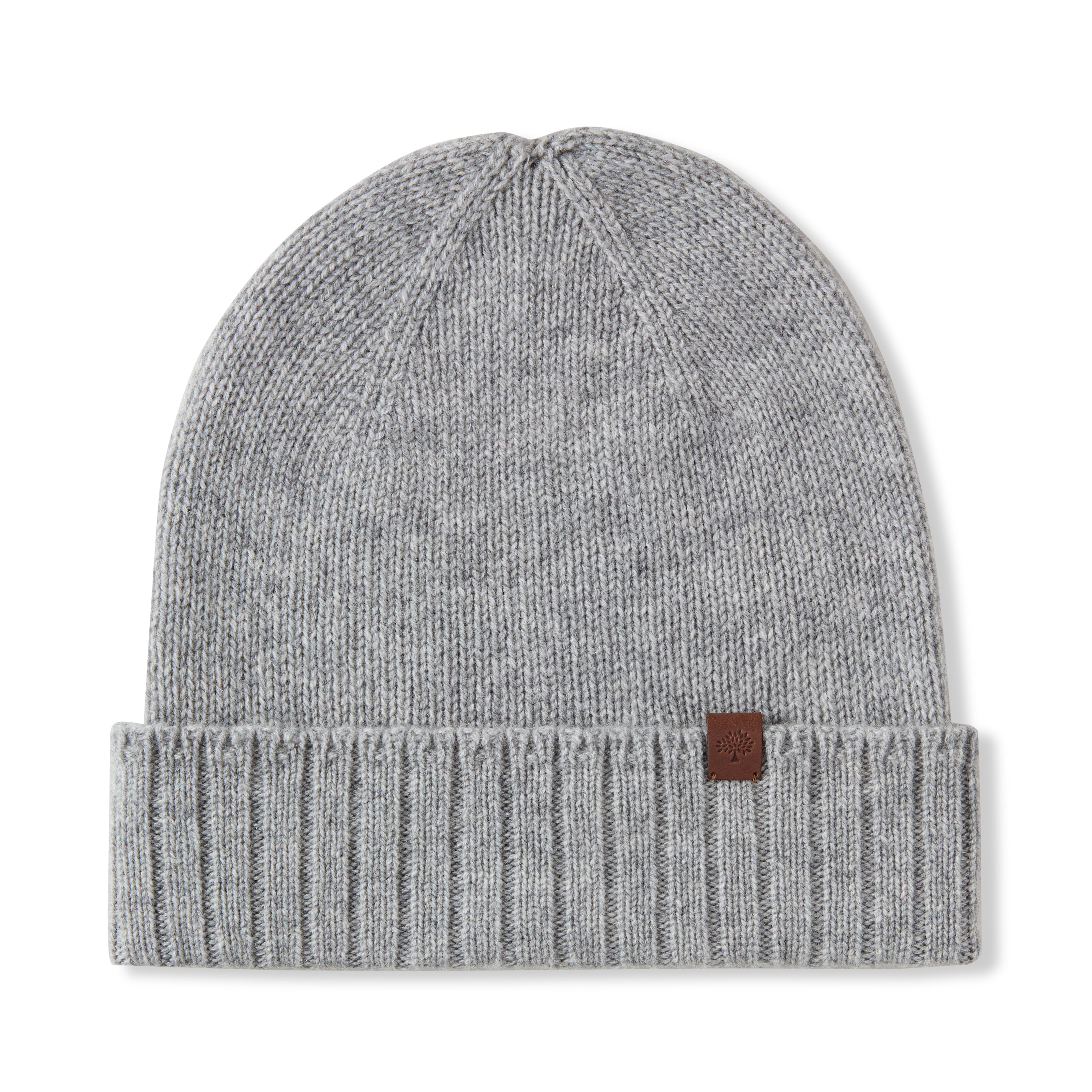 Mulberry Women's Cashmere Beanie Grey Melange