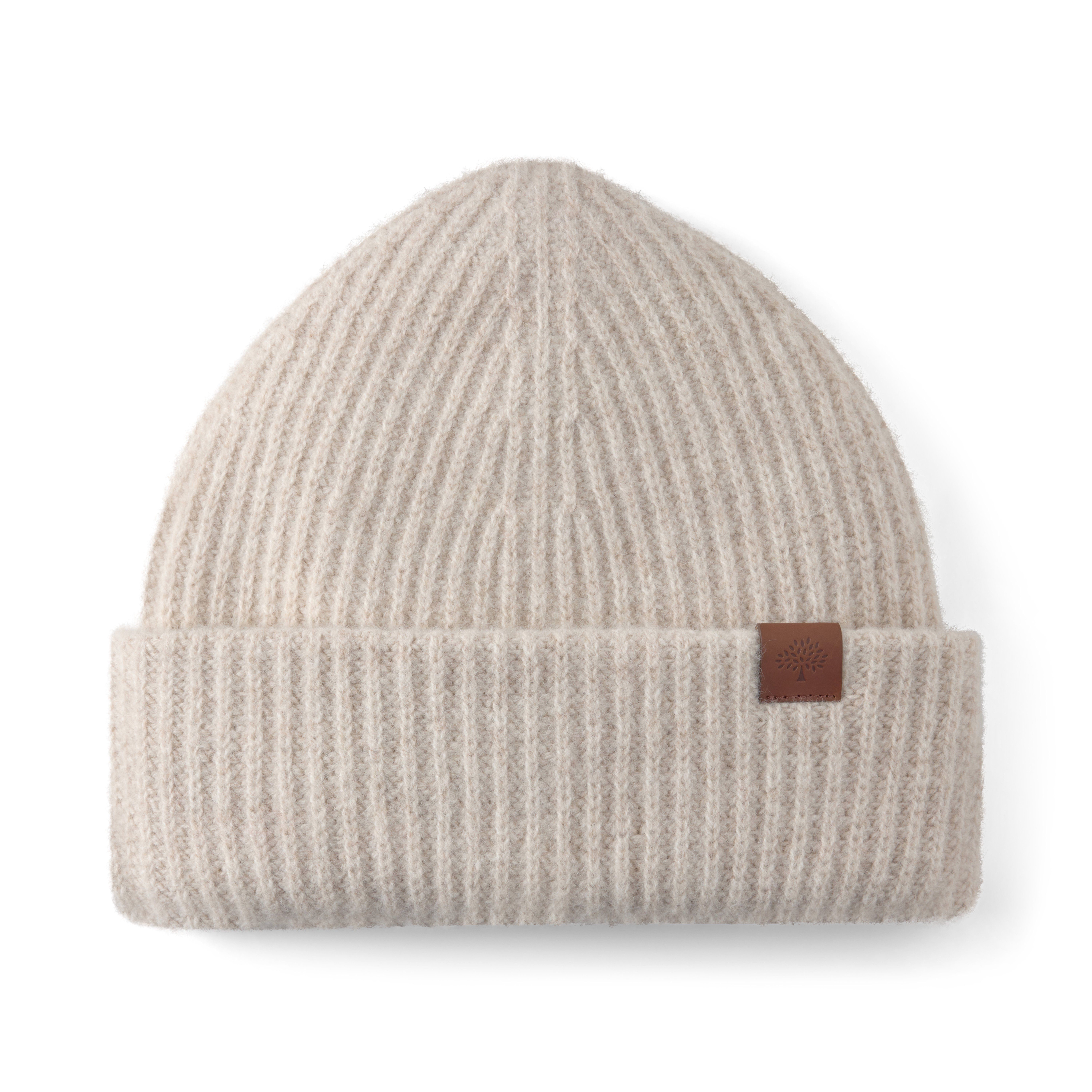 Mulberry Women's Chunky Ribbed Beanie Oat