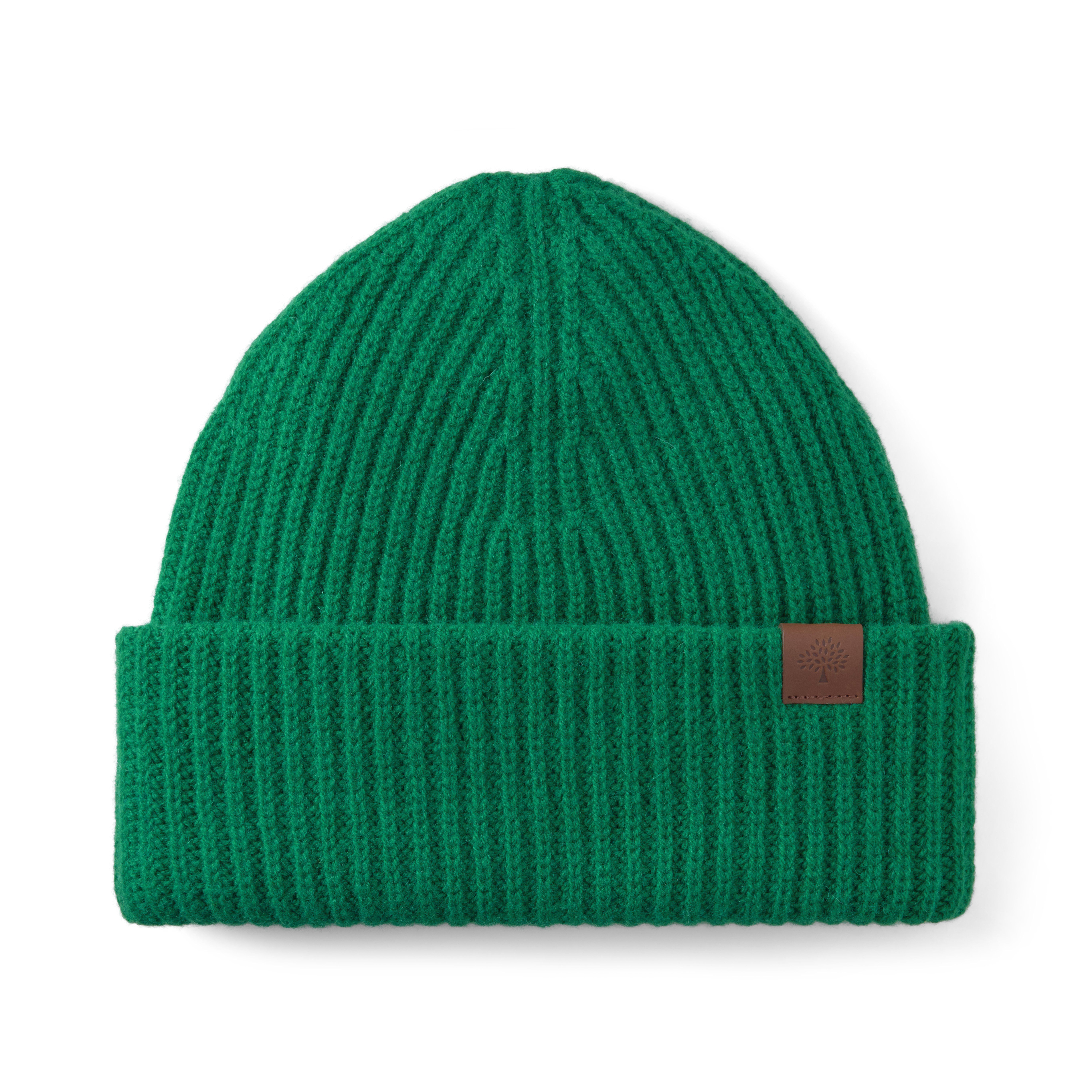 Mulberry Women's Chunky Ribbed Beanie Emerald