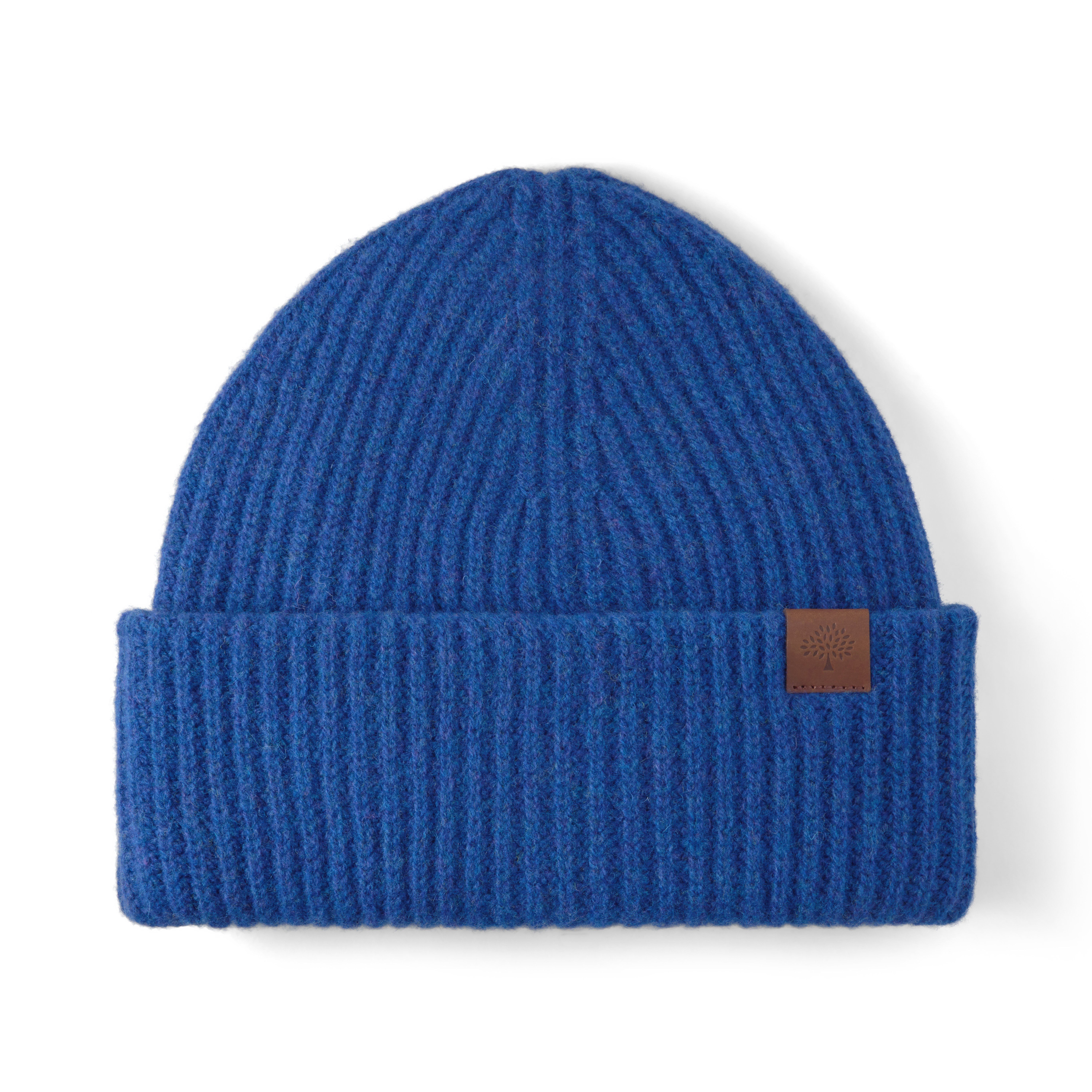 Mulberry Women's Chunky Ribbed Beanie Cobalt Blue
