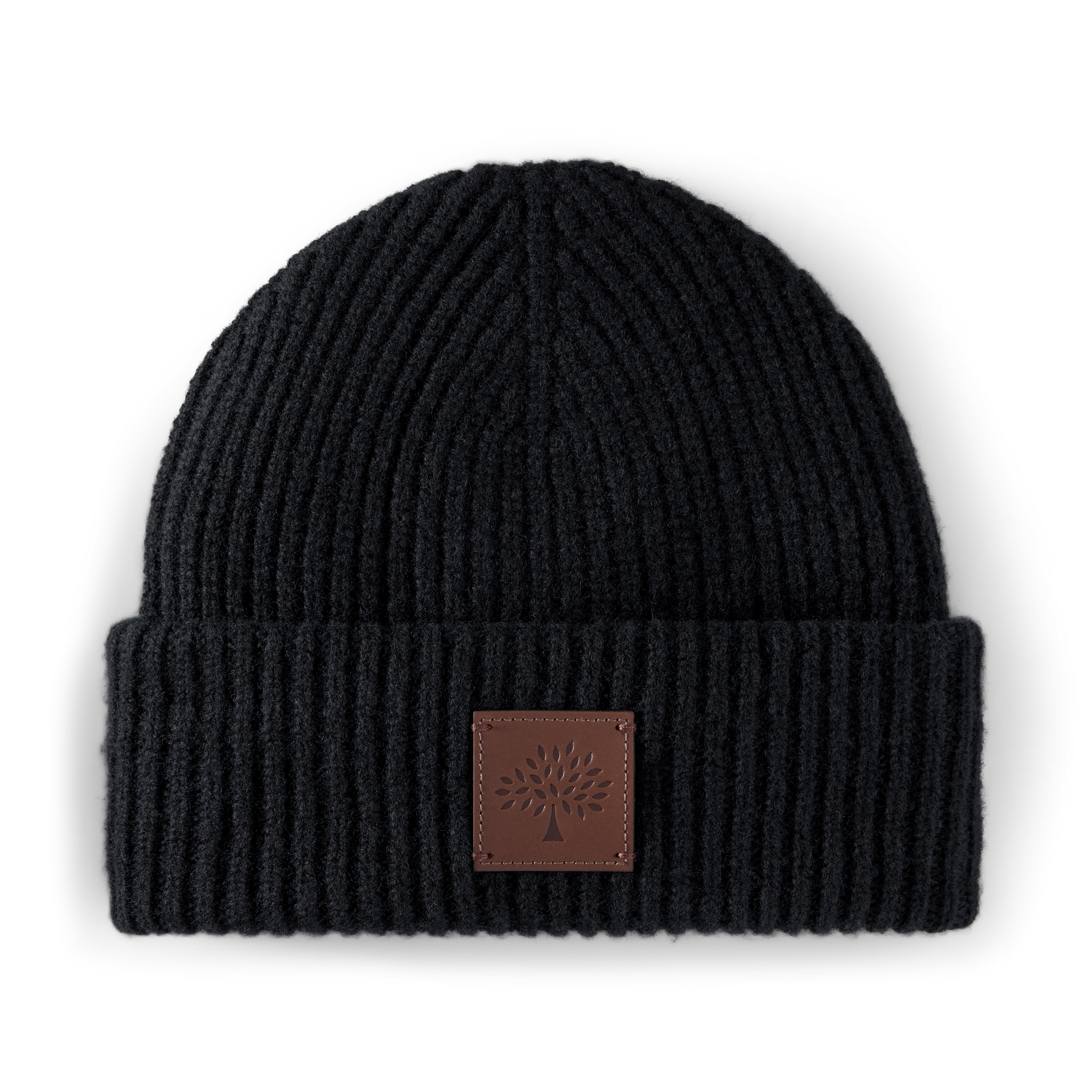 Mulberry Women's Solid Wool Beanie Black