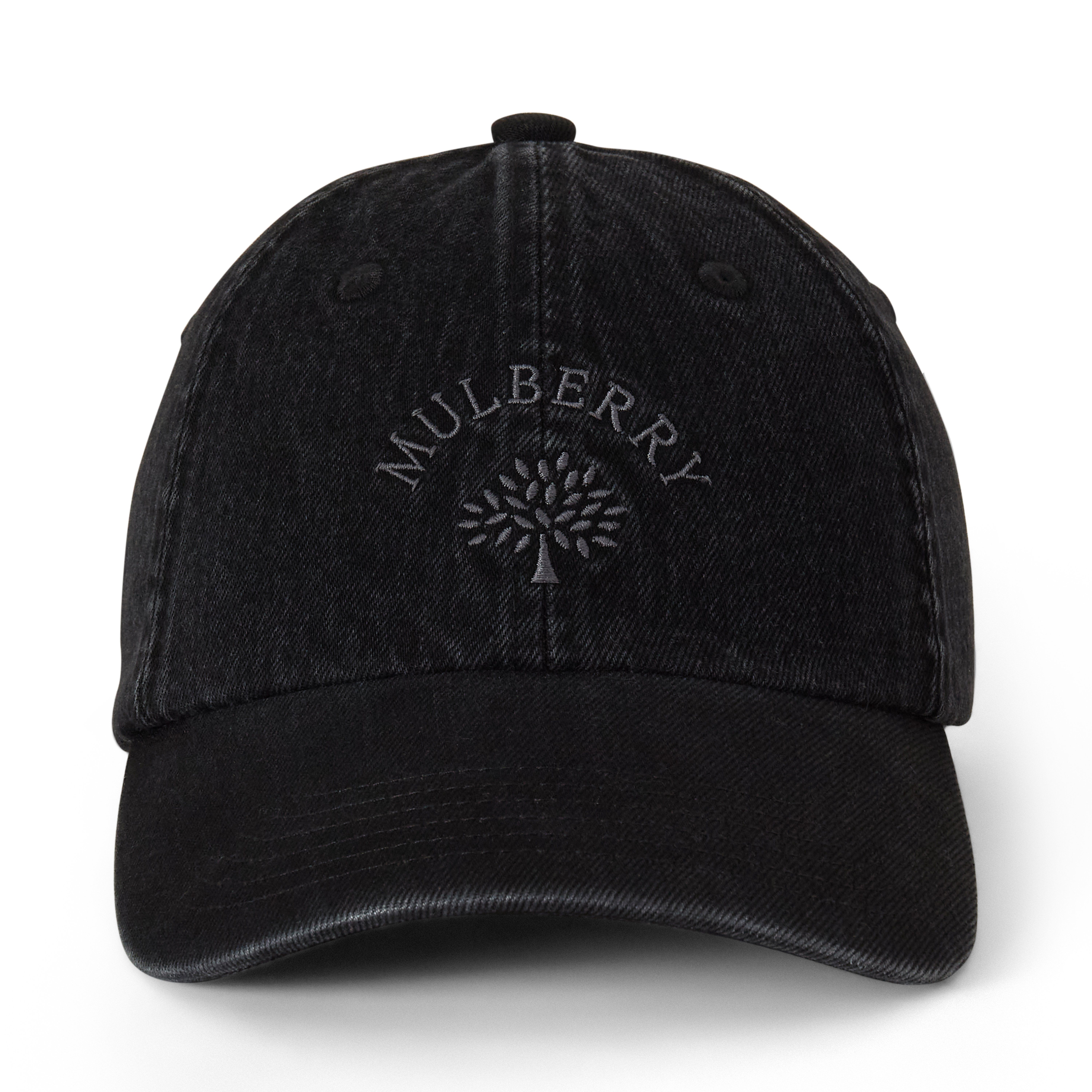 Mulberry Tree Baseball Cap - Denim Washed Black Denim