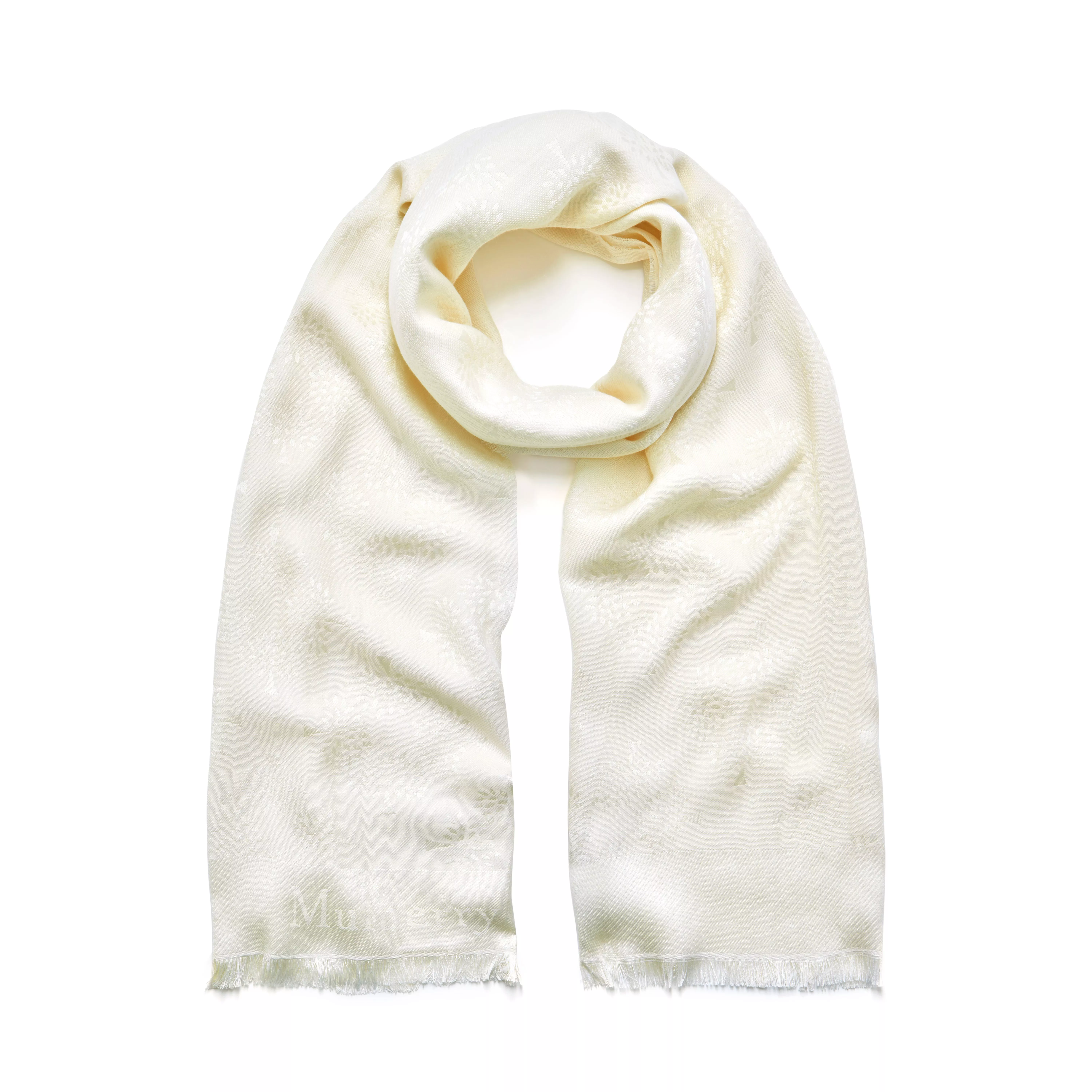 cream cotton scarf