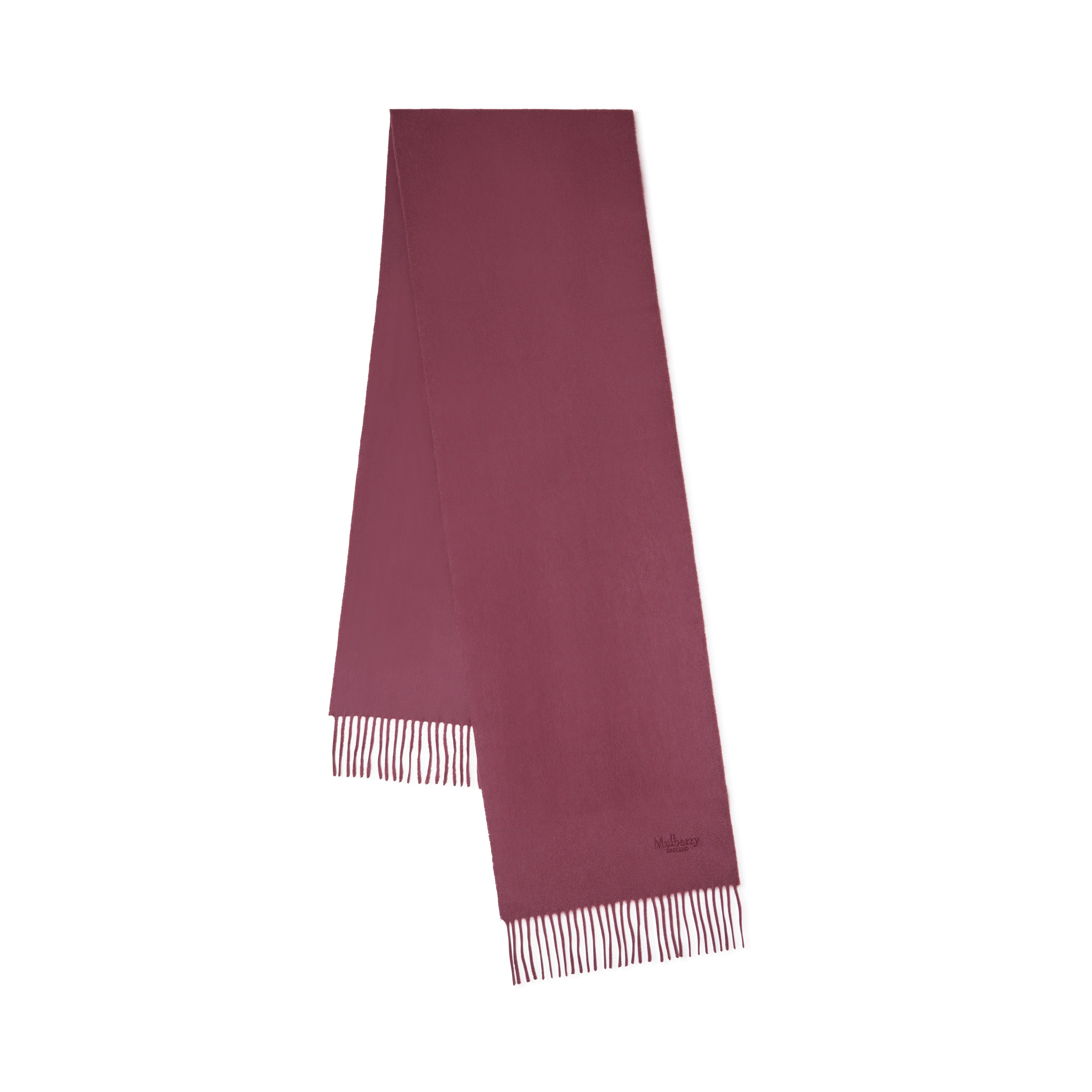 Mulberry Women's Cashmere Scarf Black Cherry