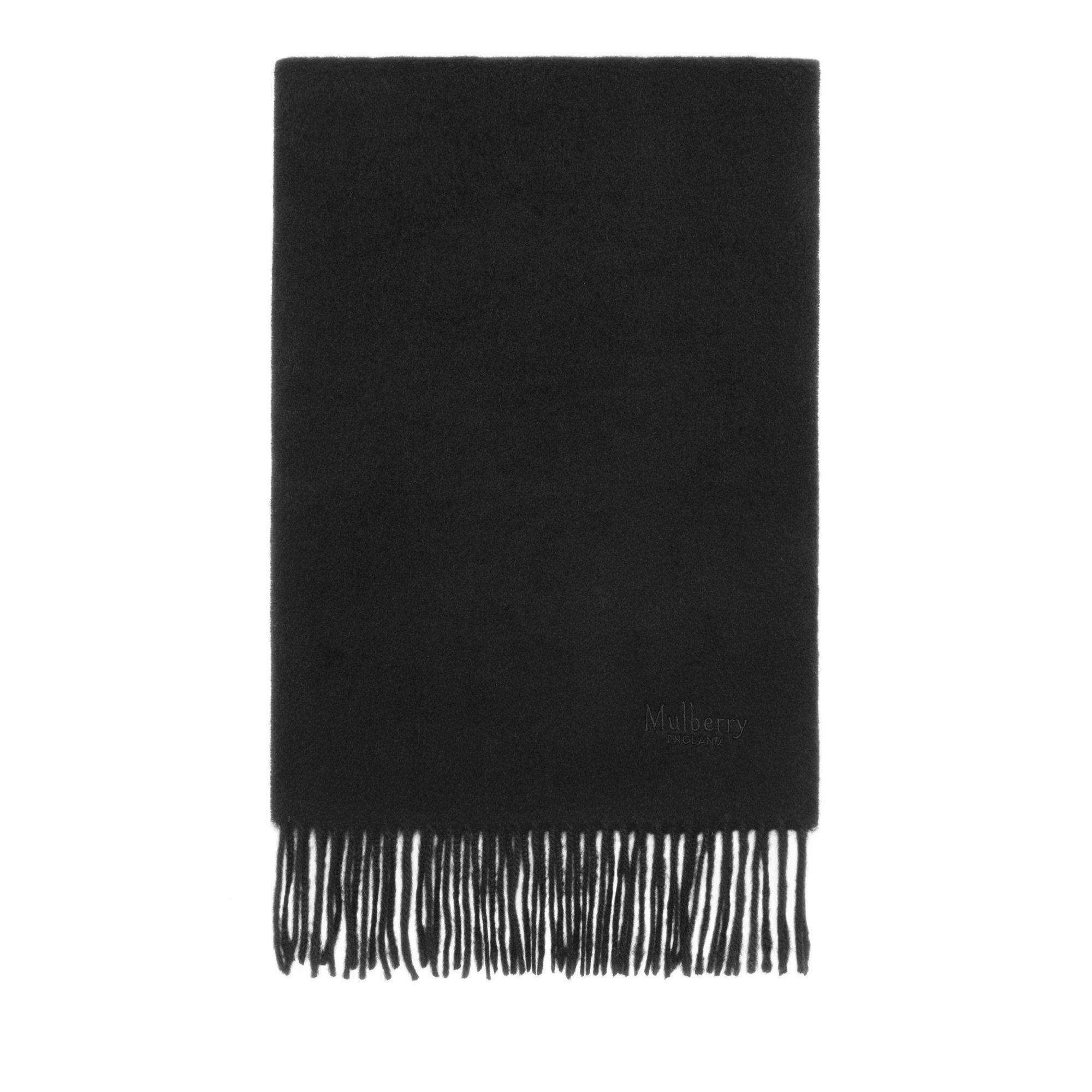 Mulberry Cashmere Scarf Black