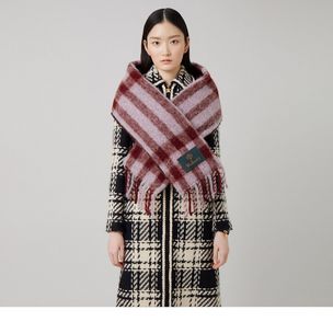 alpaca-check-nylon-reversible-scarf-crimson-lilac-blossom-alpaca-nylon