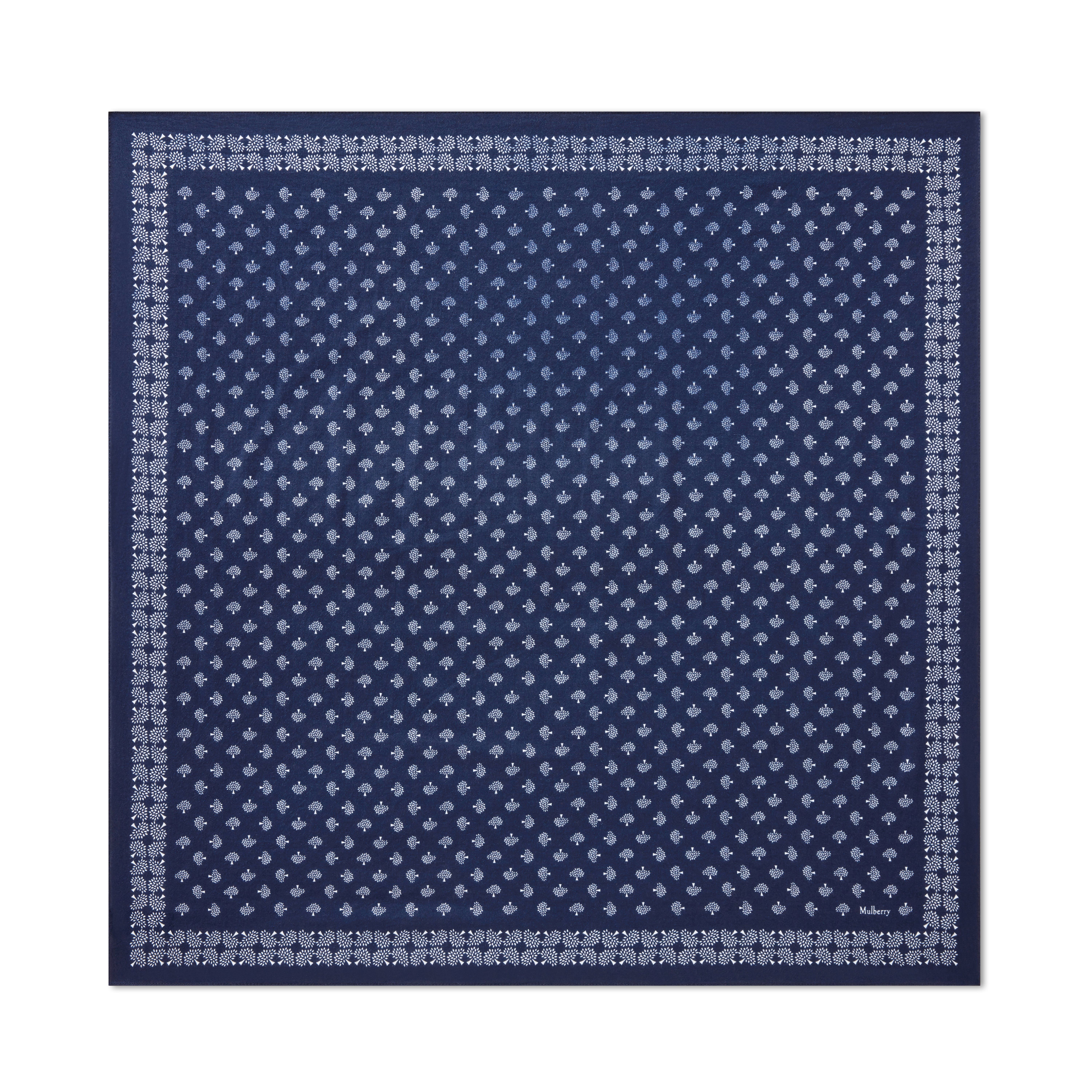 Mulberry Women's Small Square Scarf - Tree Night Sky