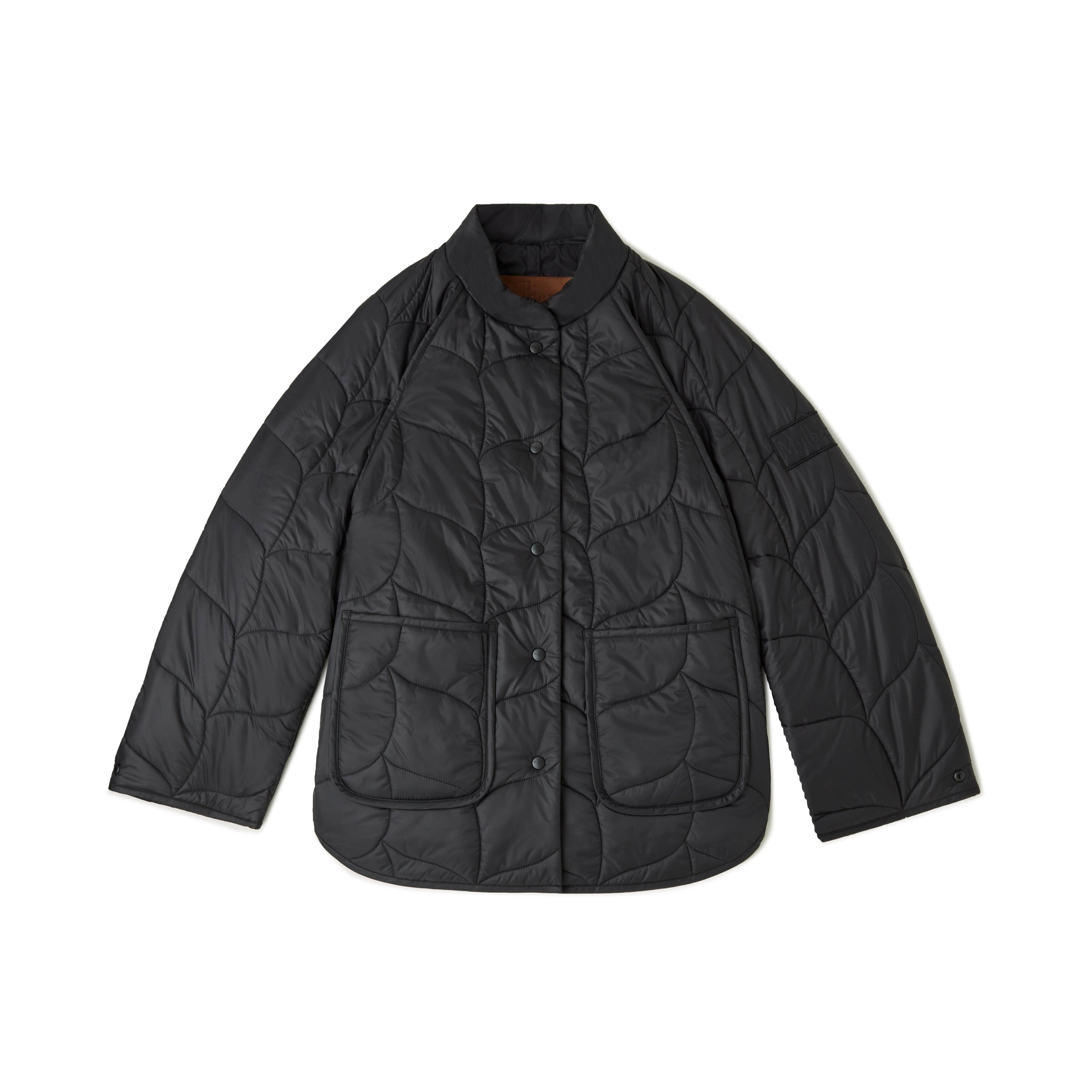 Mulberry Softie Quilted Shell Jacket In Black