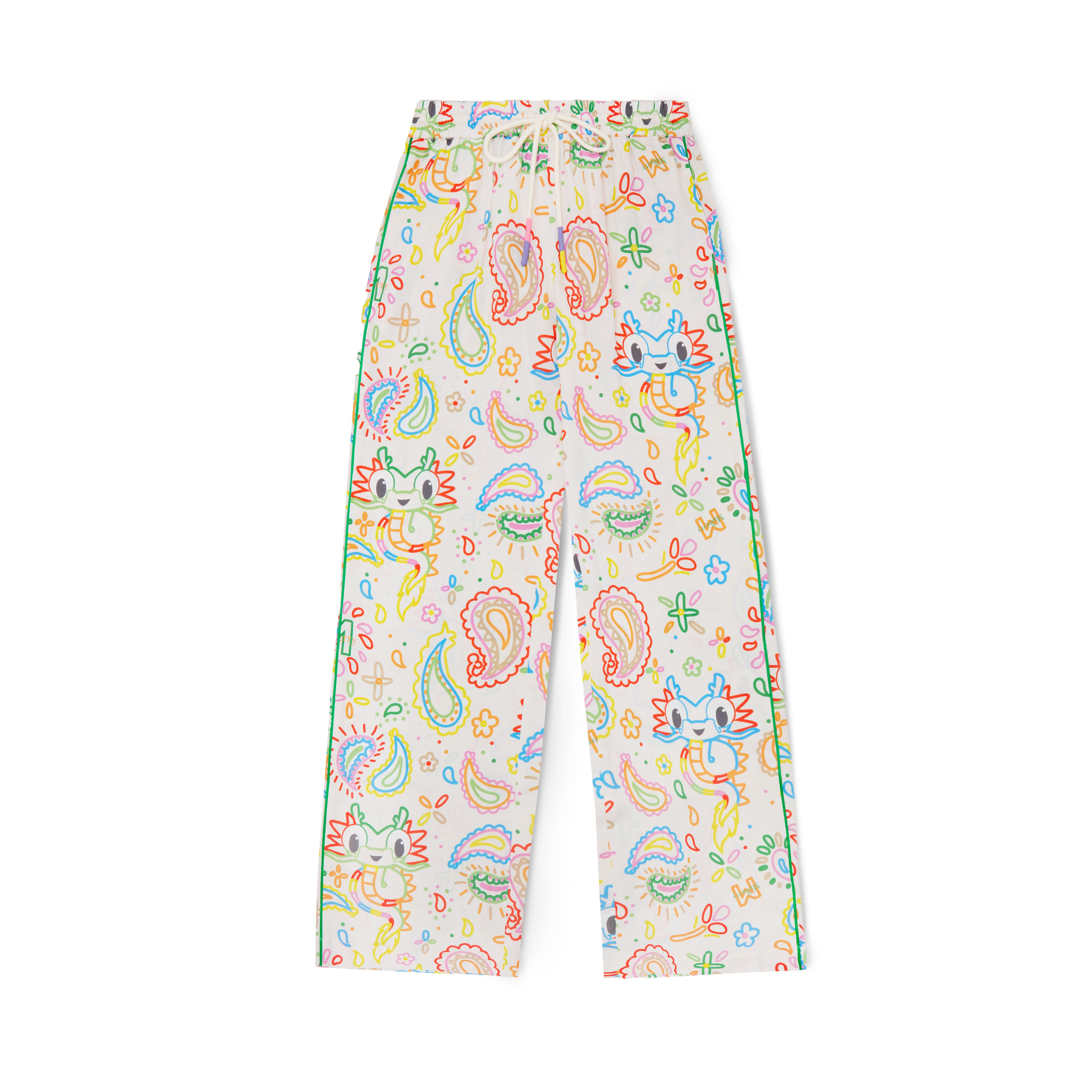 Mulberry X Mira Mikati Printed Relaxed Trousers In Multicolour