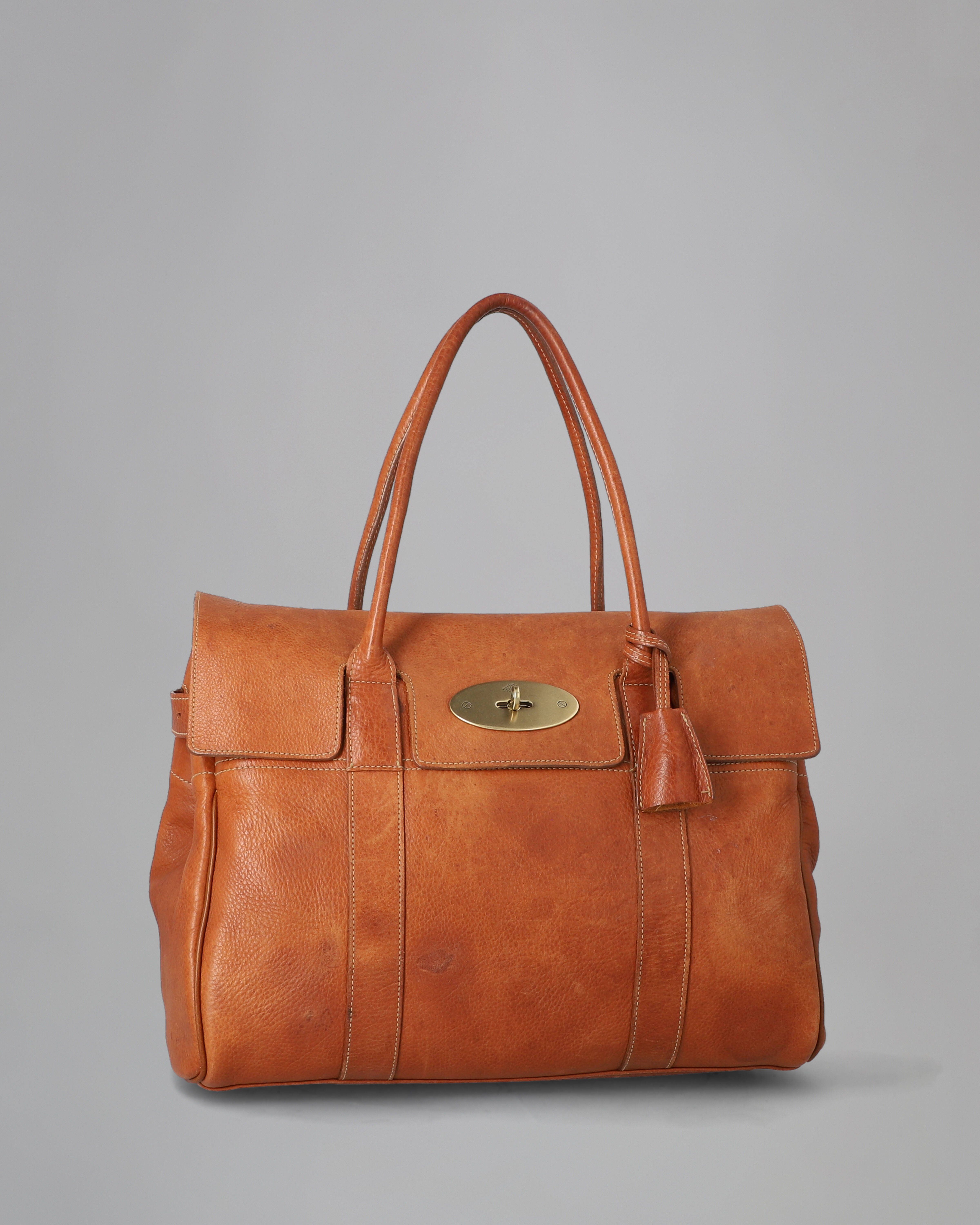 Bayswater PreLoved Oak NVT Leather PreLoved Women's Bags Mulberry