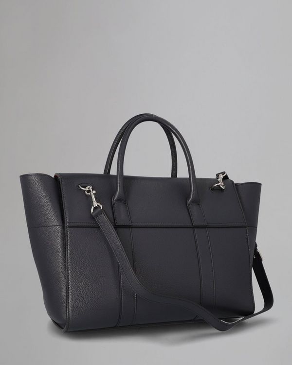 Mulberry | Bayswater with Strap | Pre-Loved | Midnight Small