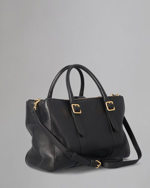 Bayswater Double Zip Tote | Pre-Loved | Black SCG Leather | Pre-Loved ...