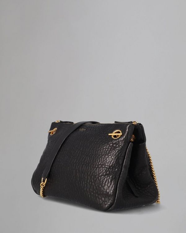 Winsley | Pre-Loved | Black Pebbled Lamb | Pre-Loved Bags | Mulberry