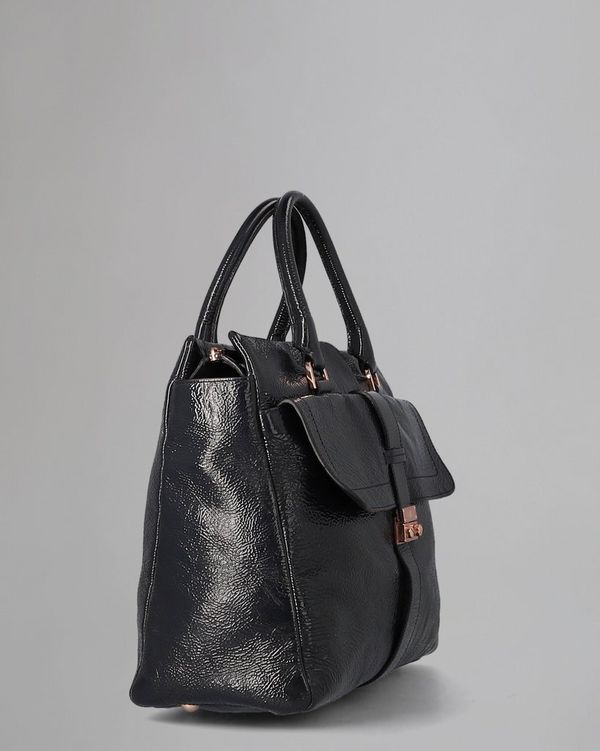 【訳あり】MULBERRY Harriet ハンドバッグ　ショルダーバッグ Mulberry | Harriet Tote | Pre-Loved | Nightshade Blue Spongy Patent