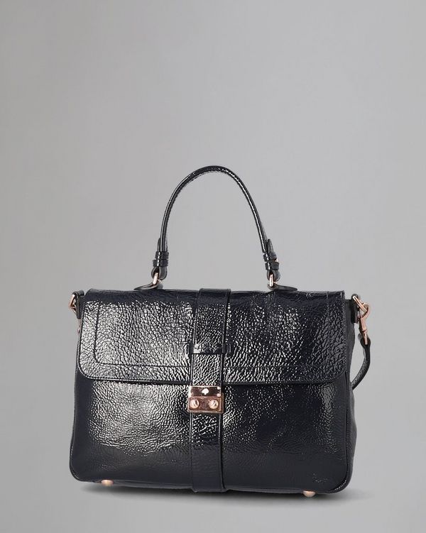 Harriet Satchel | Pre-Loved | Nightshade Blue Spongy Patent | Pre  