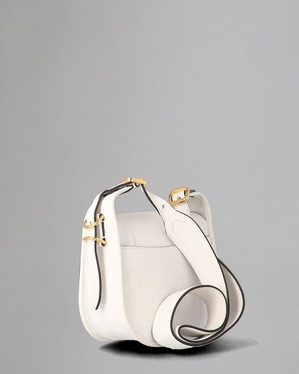 Mulberry | Small Sadie Satchel | Pre-Loved | White Goat