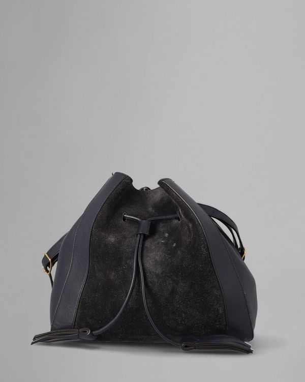 Small Millie Tote Pre Loved Midnight Suede Silky Calf Pre Loved Bags Mulberry