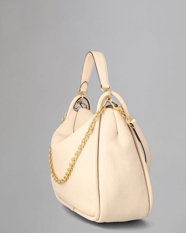 Leighton Pre Loved Linen Beige Small Classic Grain Pre Loved Bags Mulberry