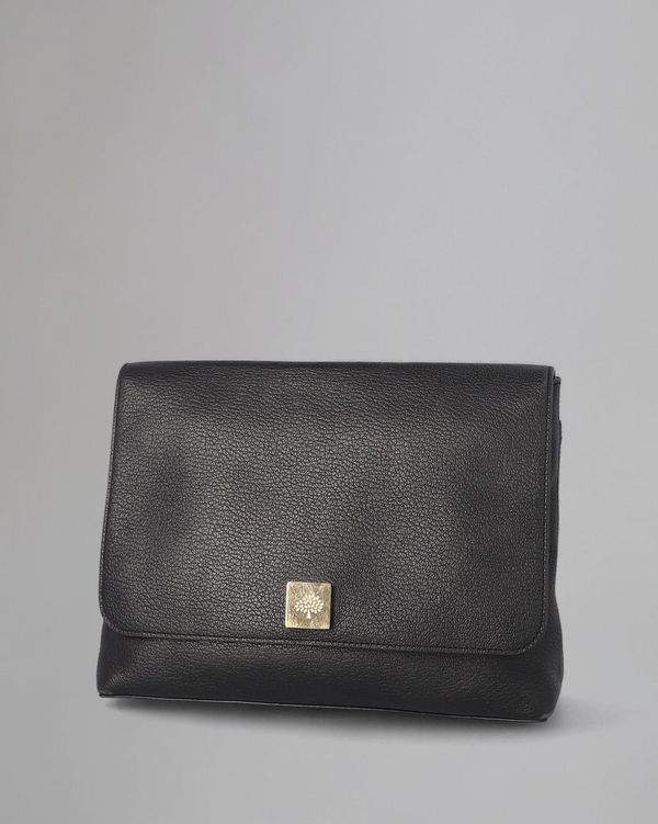 Freya Satchel Pre Loved Black Goat Printed Calf Pre Loved Bags Mulberry