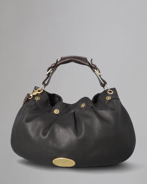 Mitzy East West Hobo Pre Loved Black Pebbled Pre Loved Bags Mulberry