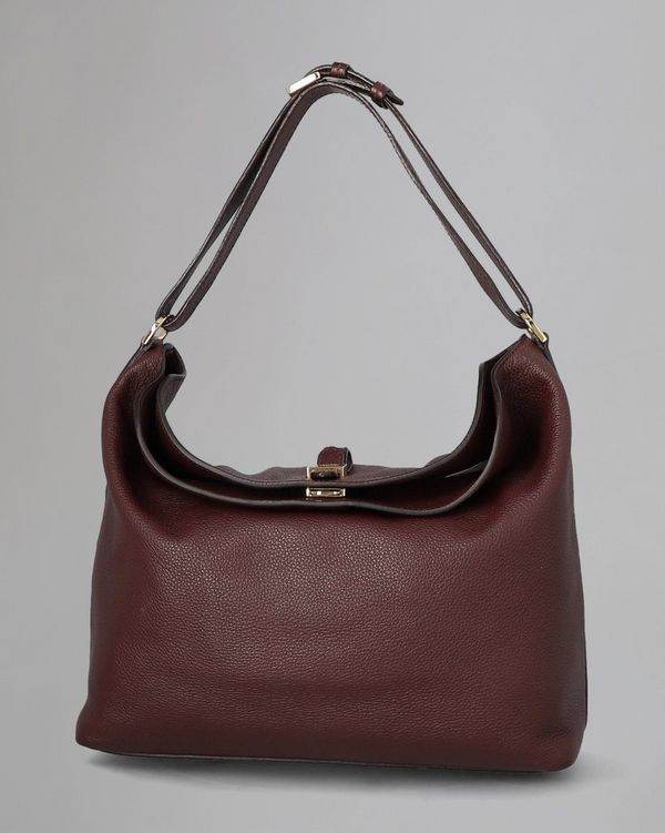 Tessie Hobo Pre Loved Oxblood Small Classic Grained Pre Loved What s New Mulberry