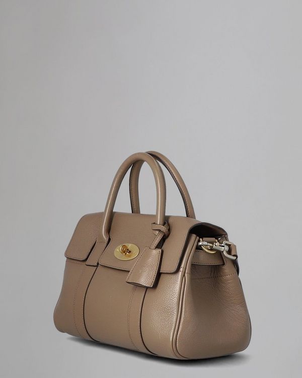 Small Bayswater Satchel Pre Loved Clay Classic Grain Pre Loved Bags Mulberry